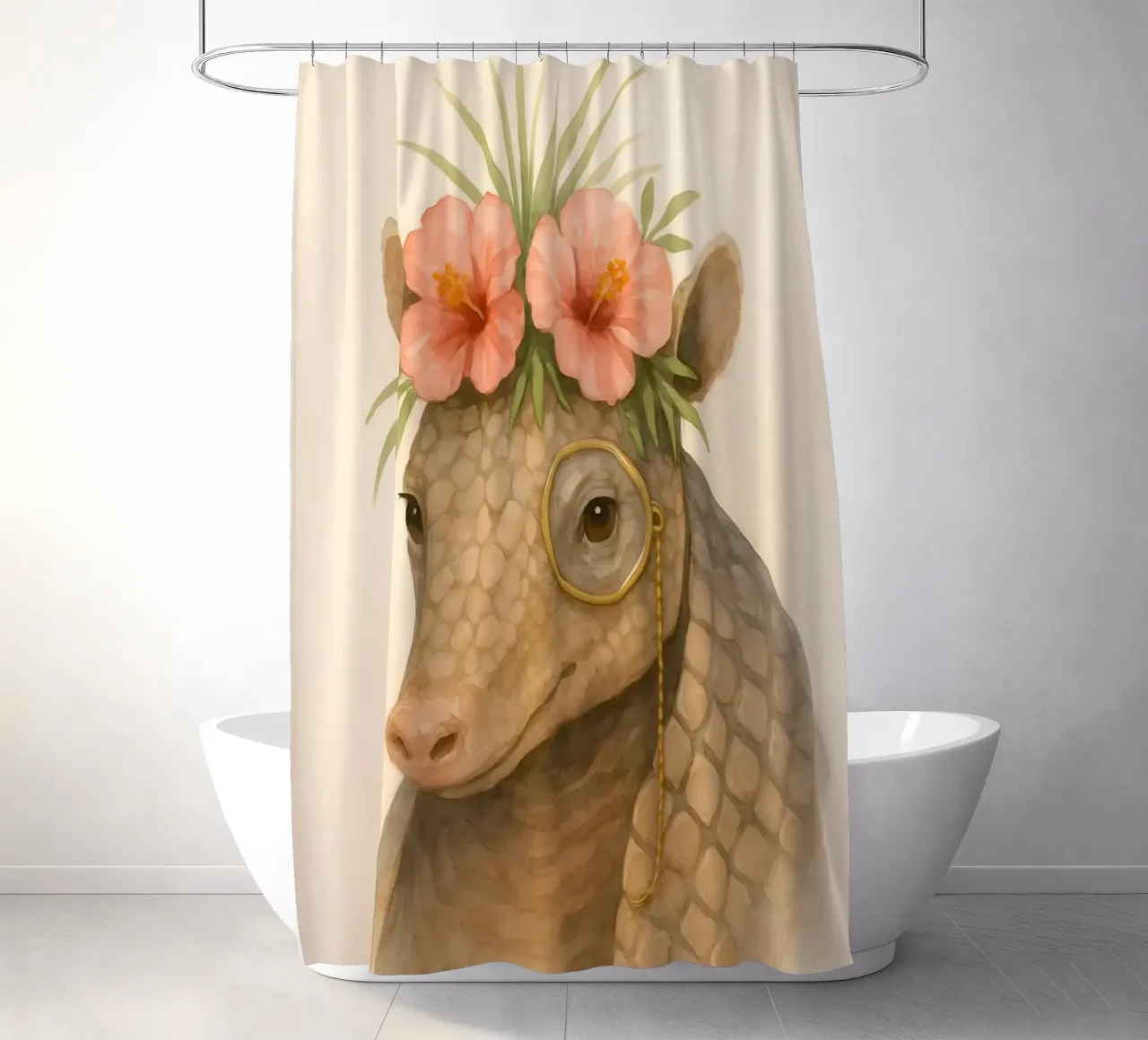 The Tropical Thinker shower curtain by Graceful Desine
