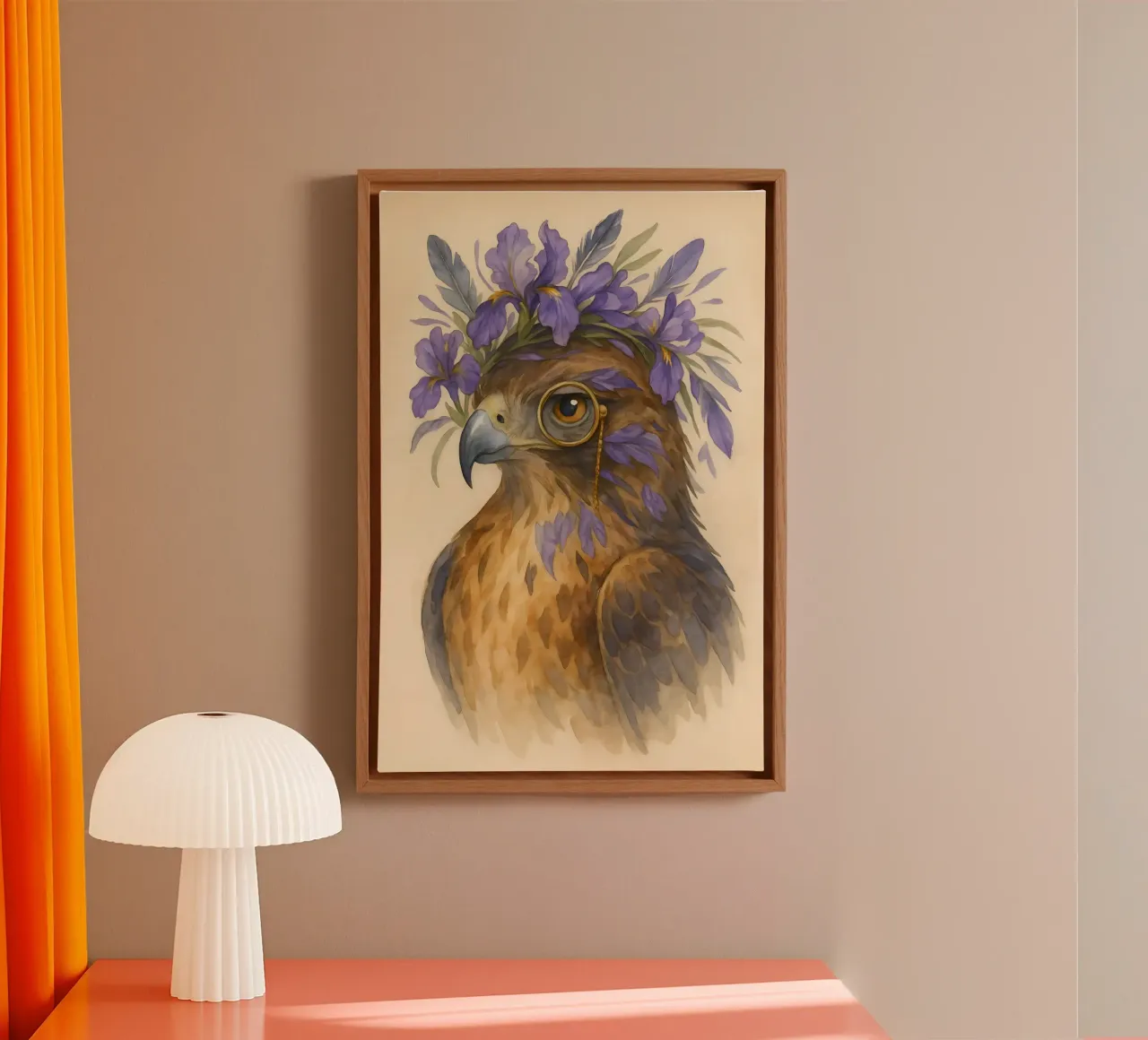 L'Osservatore Iris tela con Cornice a cassetta da Graceful Desine