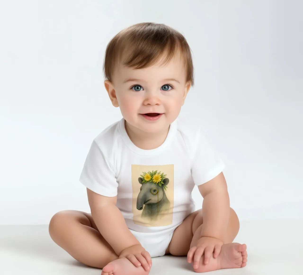Der Dapper Daydreamer Kurzarm Babybody von Graceful Desine