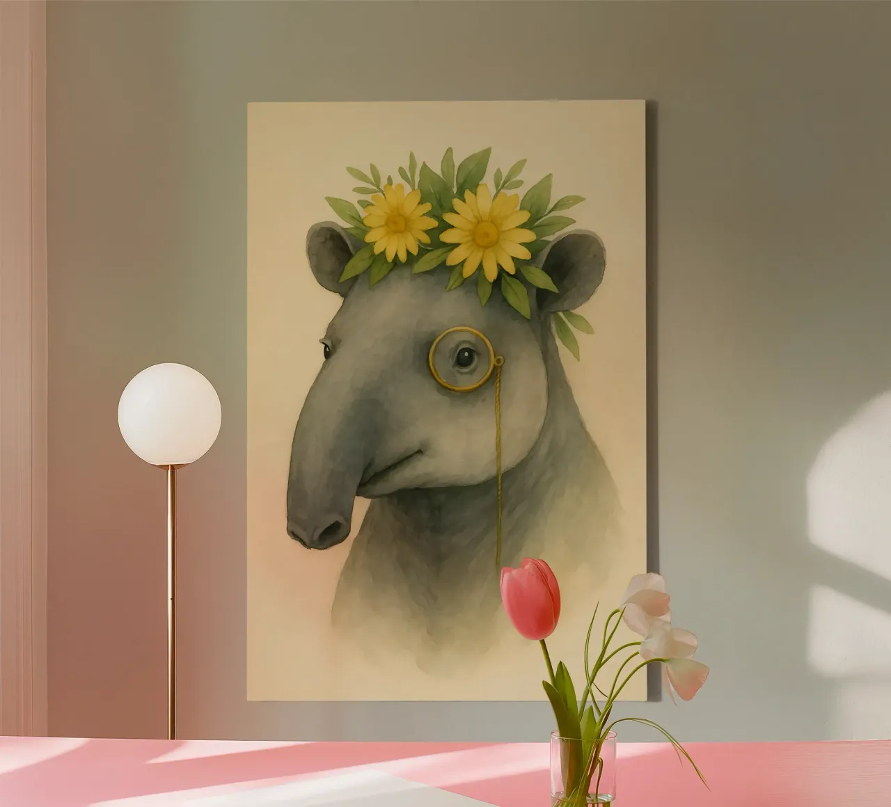 The Dapper Daydreamer canvas by Graceful Desine