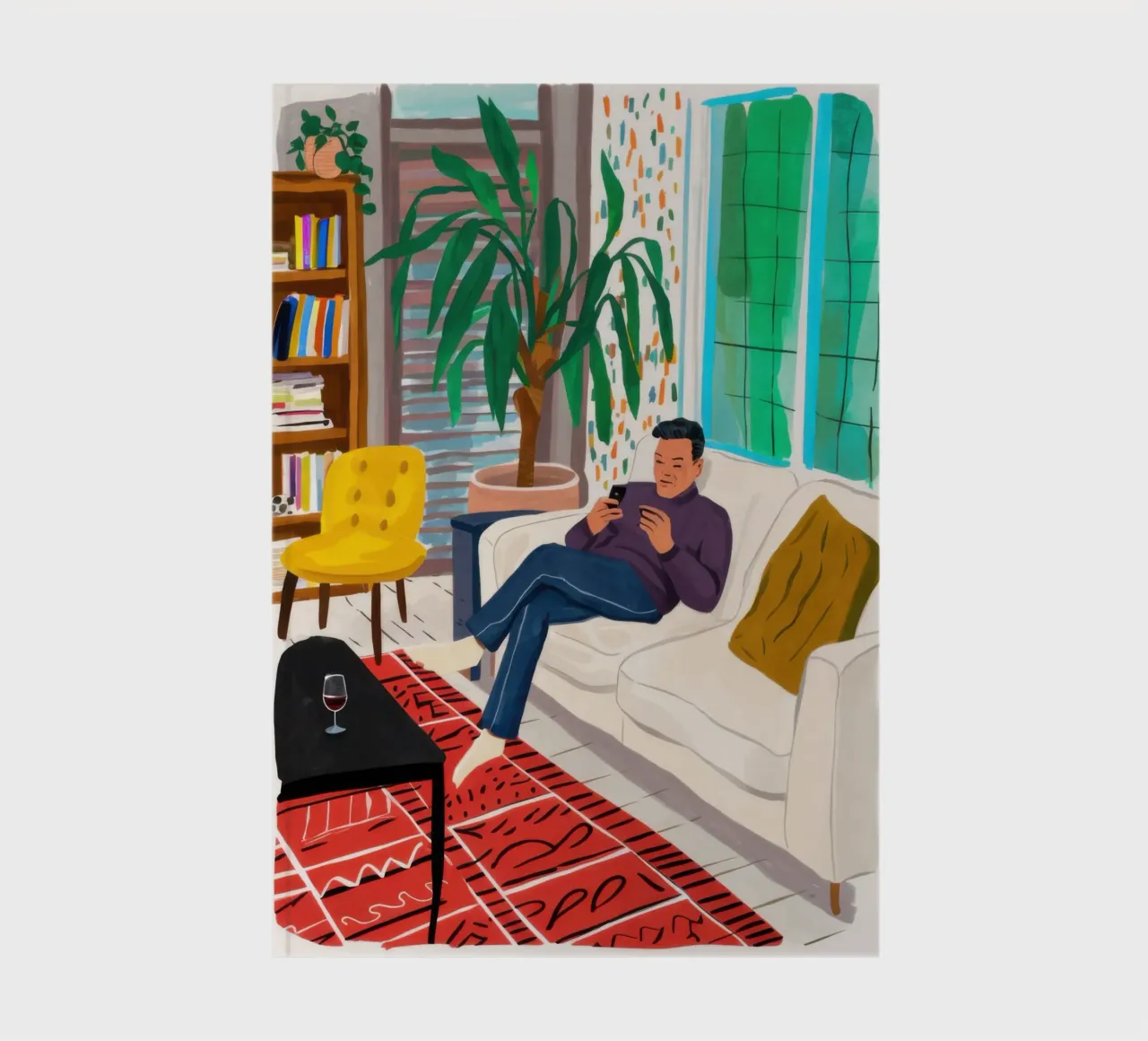 Sunlit Afternoon Loafing notebook by Prism Ritual