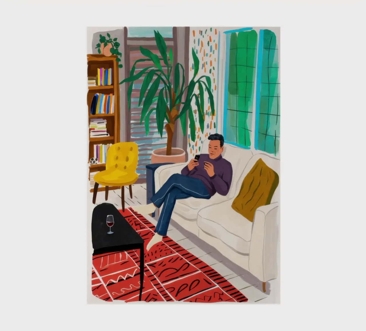 Sunlit Afternoon Loafing notebook by Prism Ritual