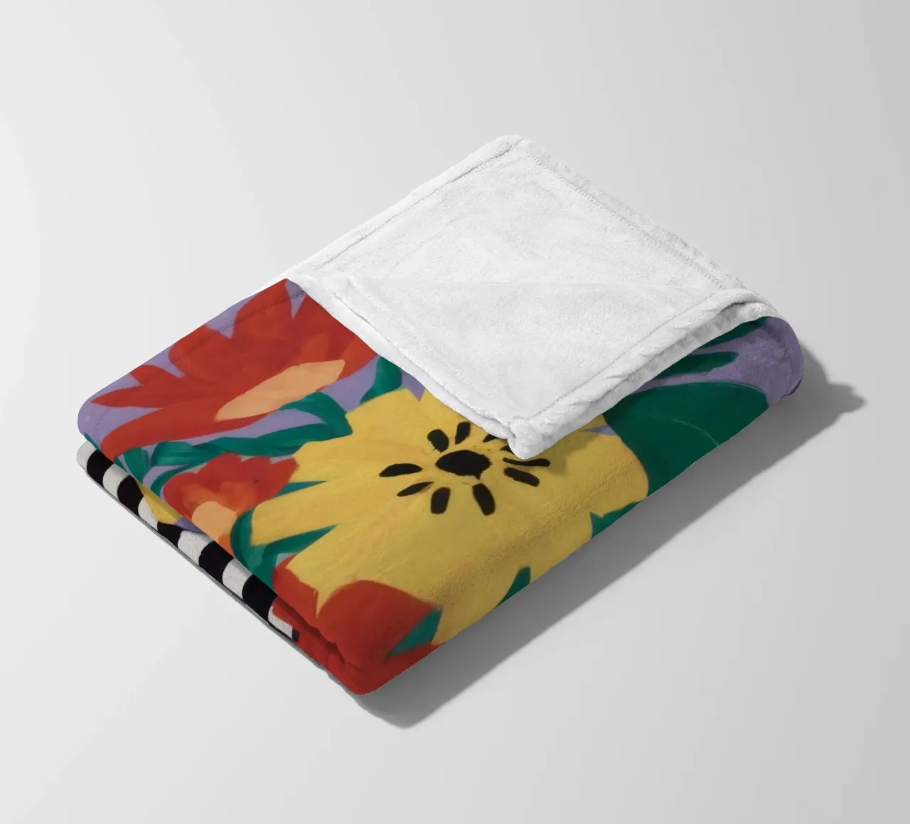 Gioia floreale a scacchiera coperta in pile da Frosh Pallete