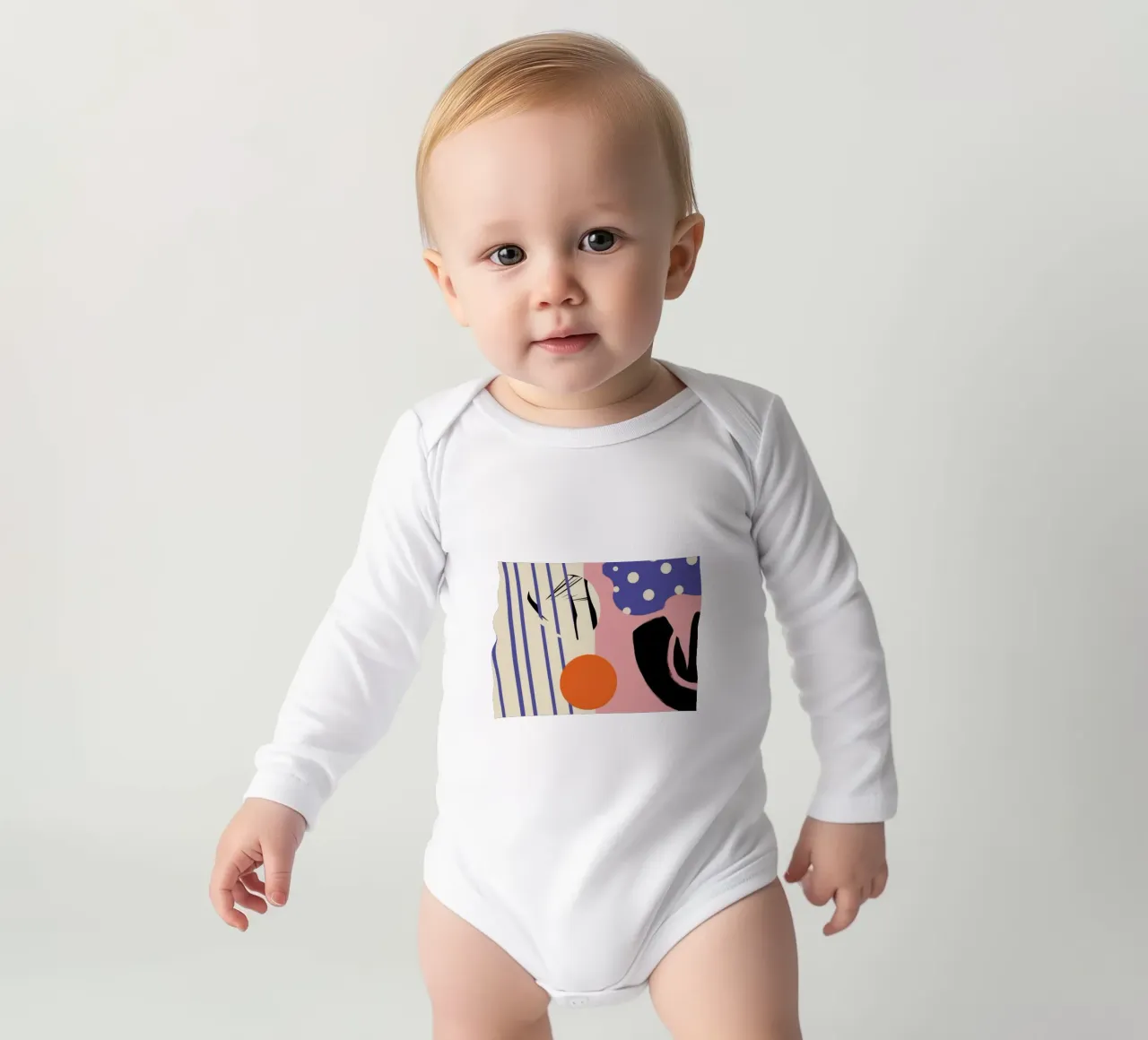 Danza delle forme giocose body neonato maniche lunghe da Bring Haven