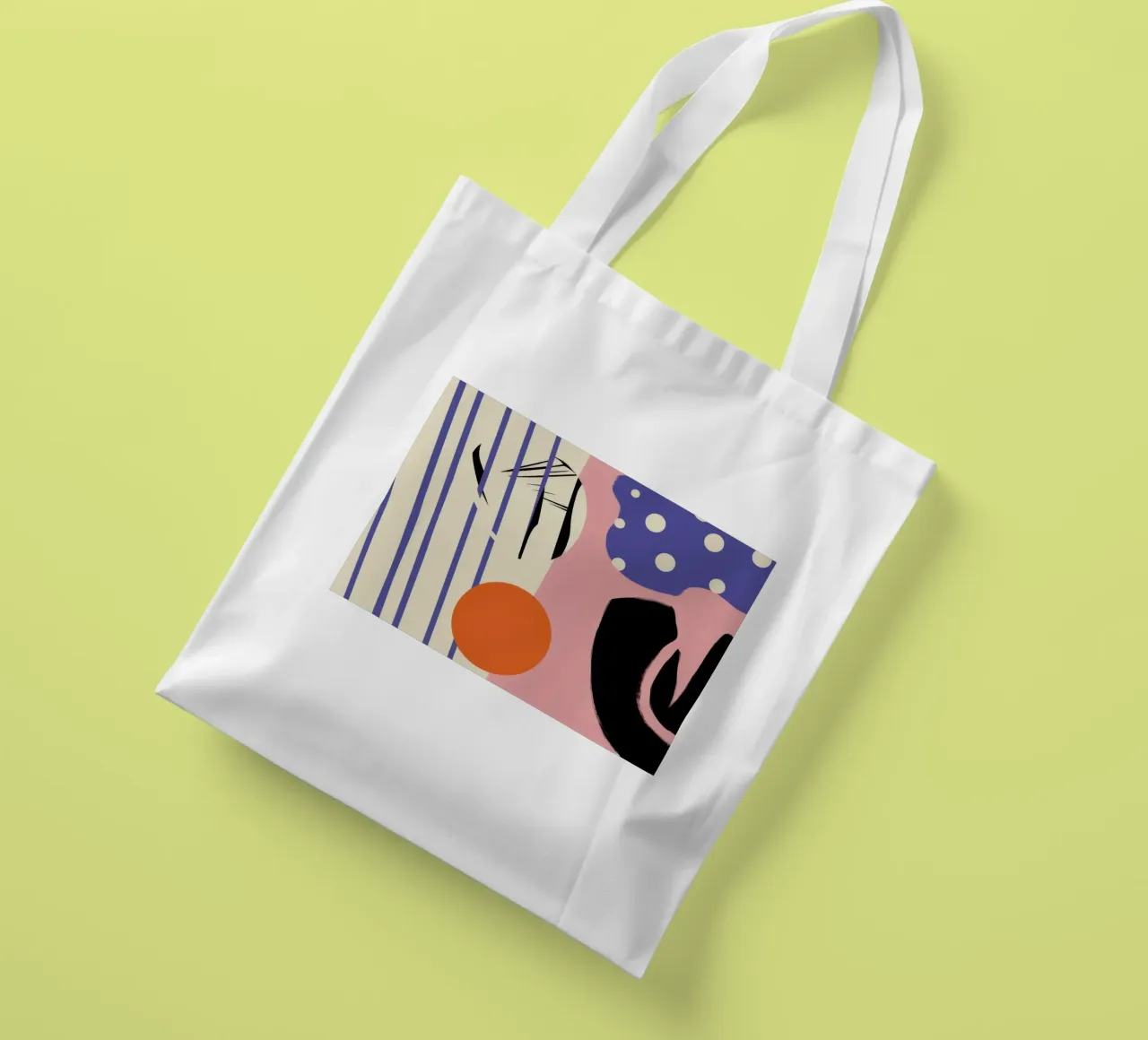 Danza delle forme giocose borsa in juta da Bring Haven