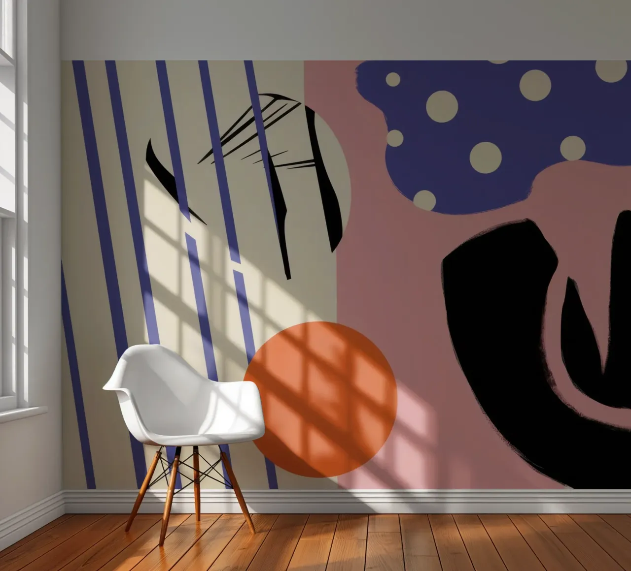 Speelse vormendans fotobehang van Bring Haven