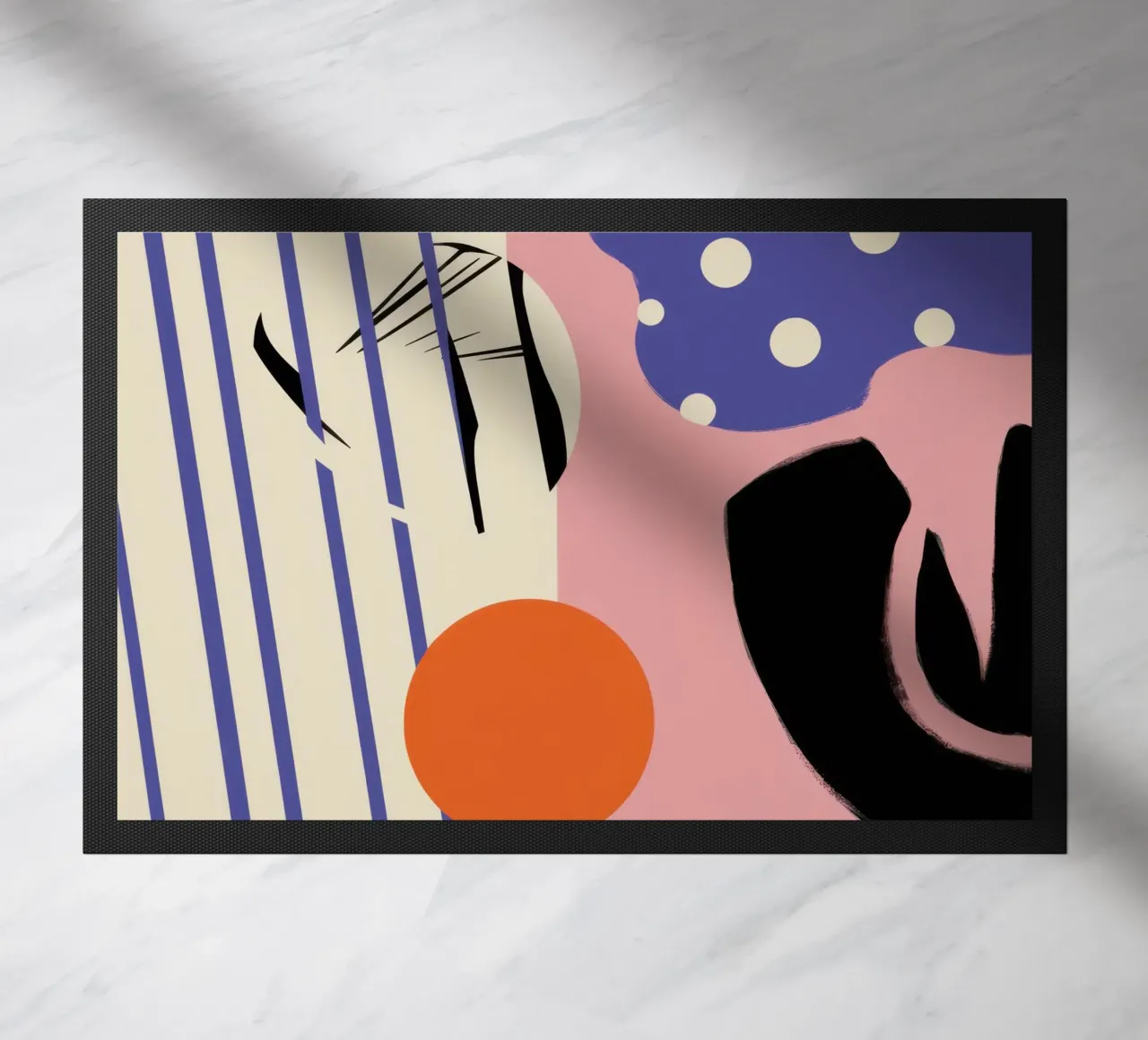 Speelse vormendans deurmat van Bring Haven