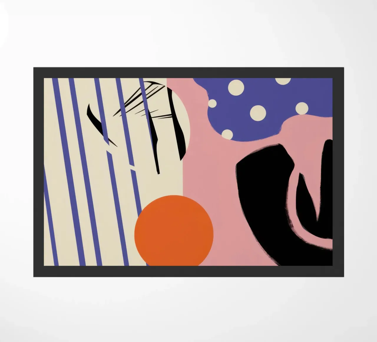 Speelse vormendans deurmat van Bring Haven