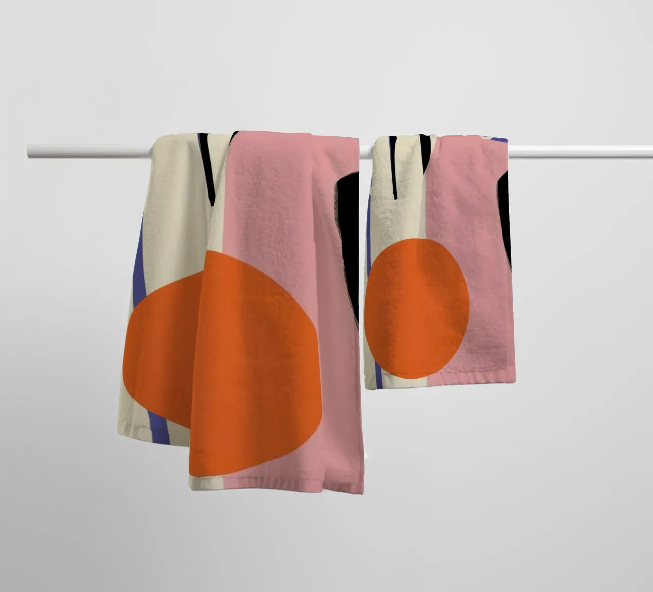 Speelse vormendans badhanddoek van Bring Haven