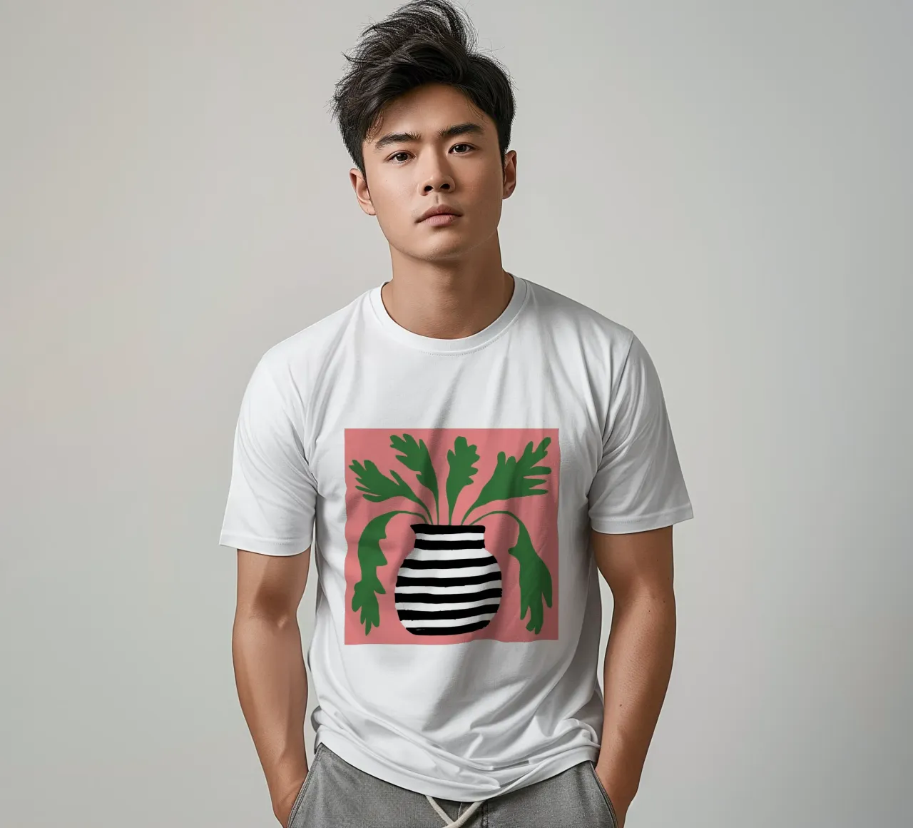 Graphic Leaf Statement t-shirt by Prism Ritual
