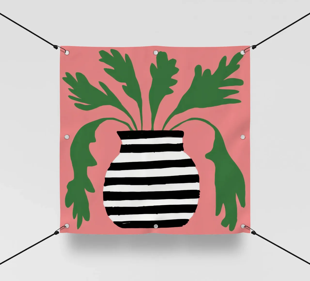 Graphic Leaf Statement pvc cover by Prism Ritual