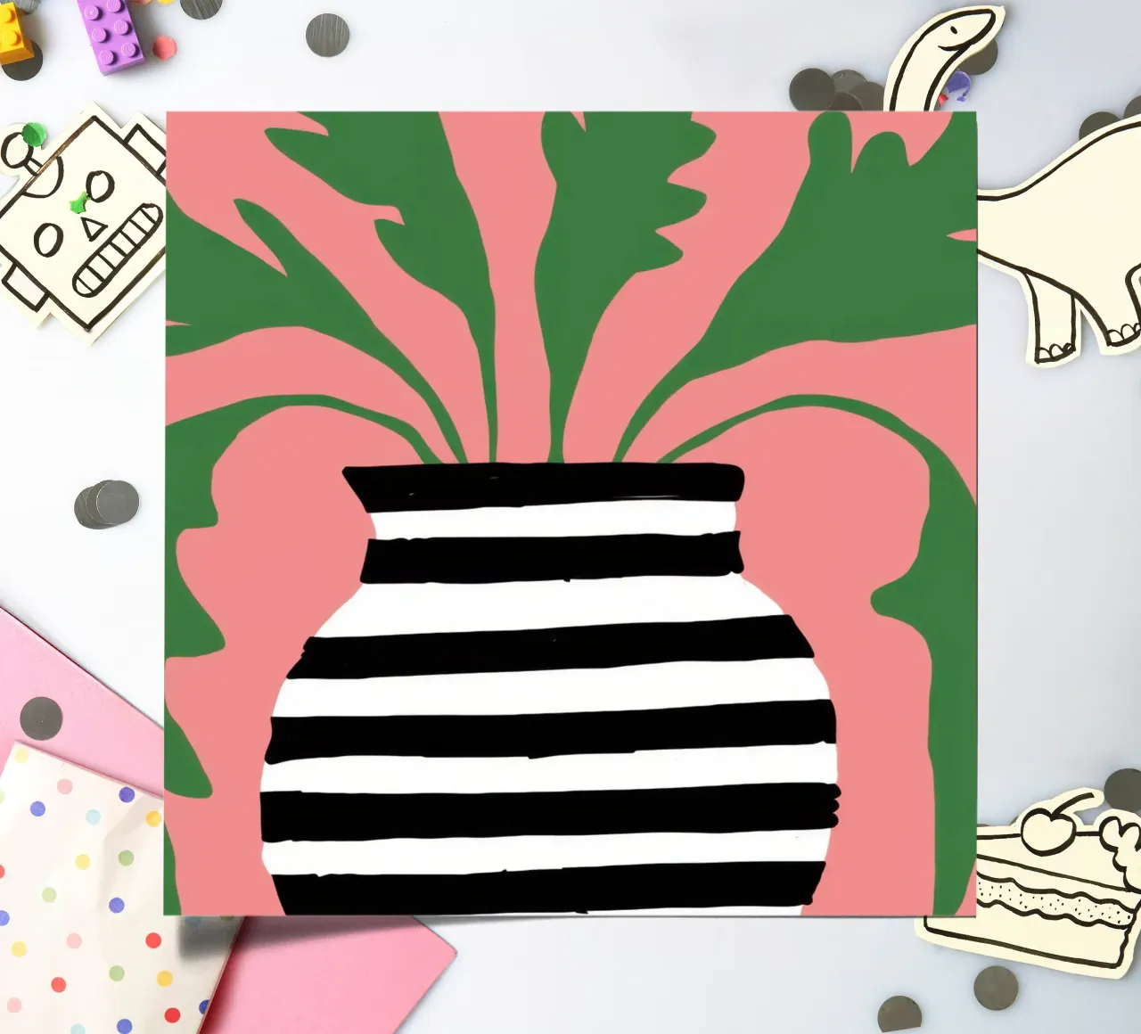 Graphic Leaf Statement sticker sheet by Prism Ritual