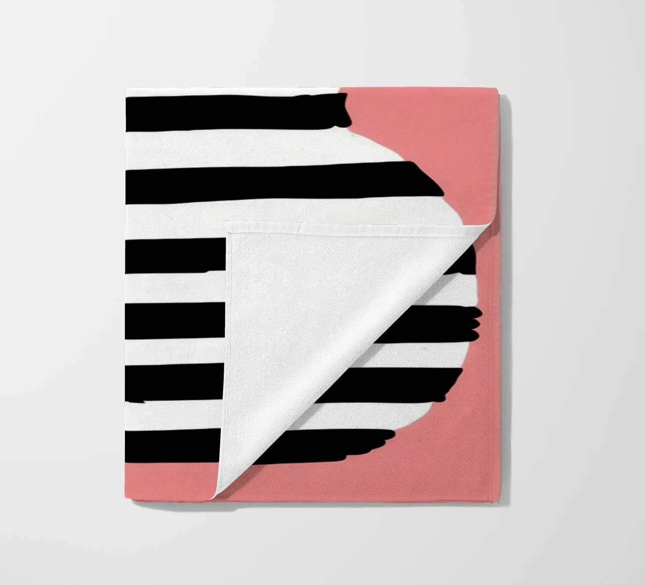 Graphic Leaf Statement beach towel by Prism Ritual