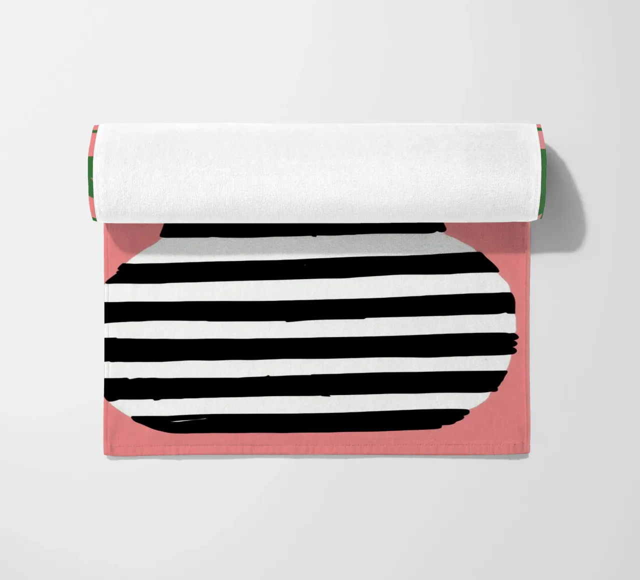 Graphic Leaf Statement beach towel by Prism Ritual