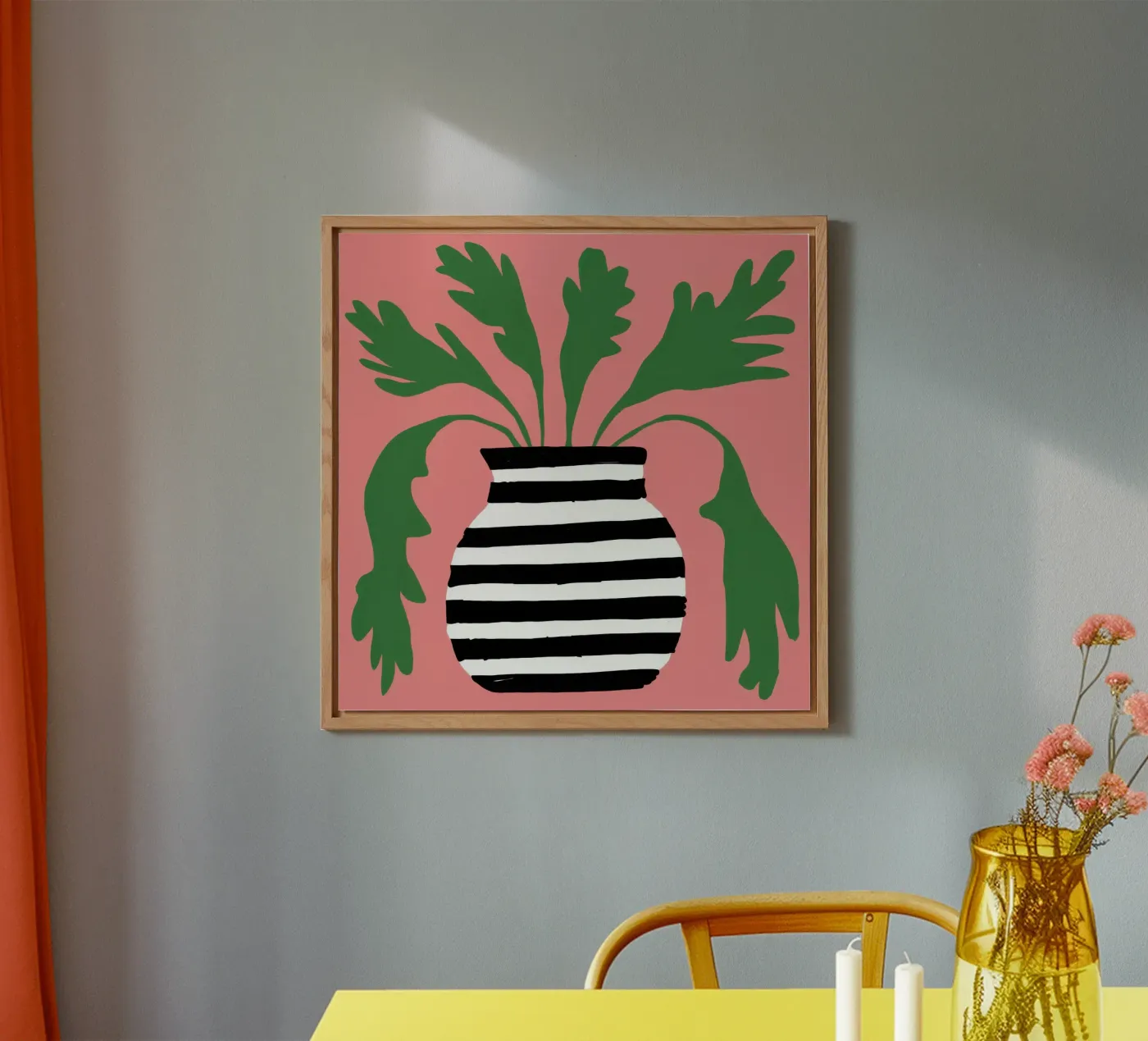 Dichiarazione grafica di foglie alluminio dibond da Prism Ritual