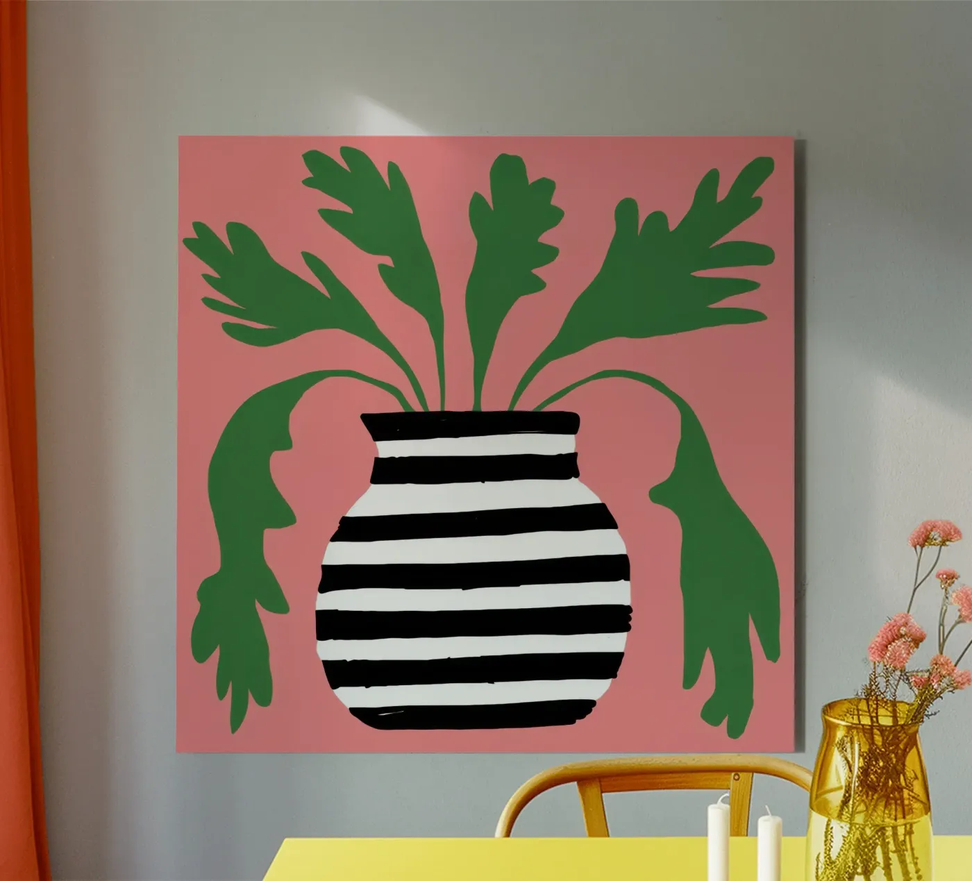 Dichiarazione grafica di foglie alluminio dibond da Prism Ritual