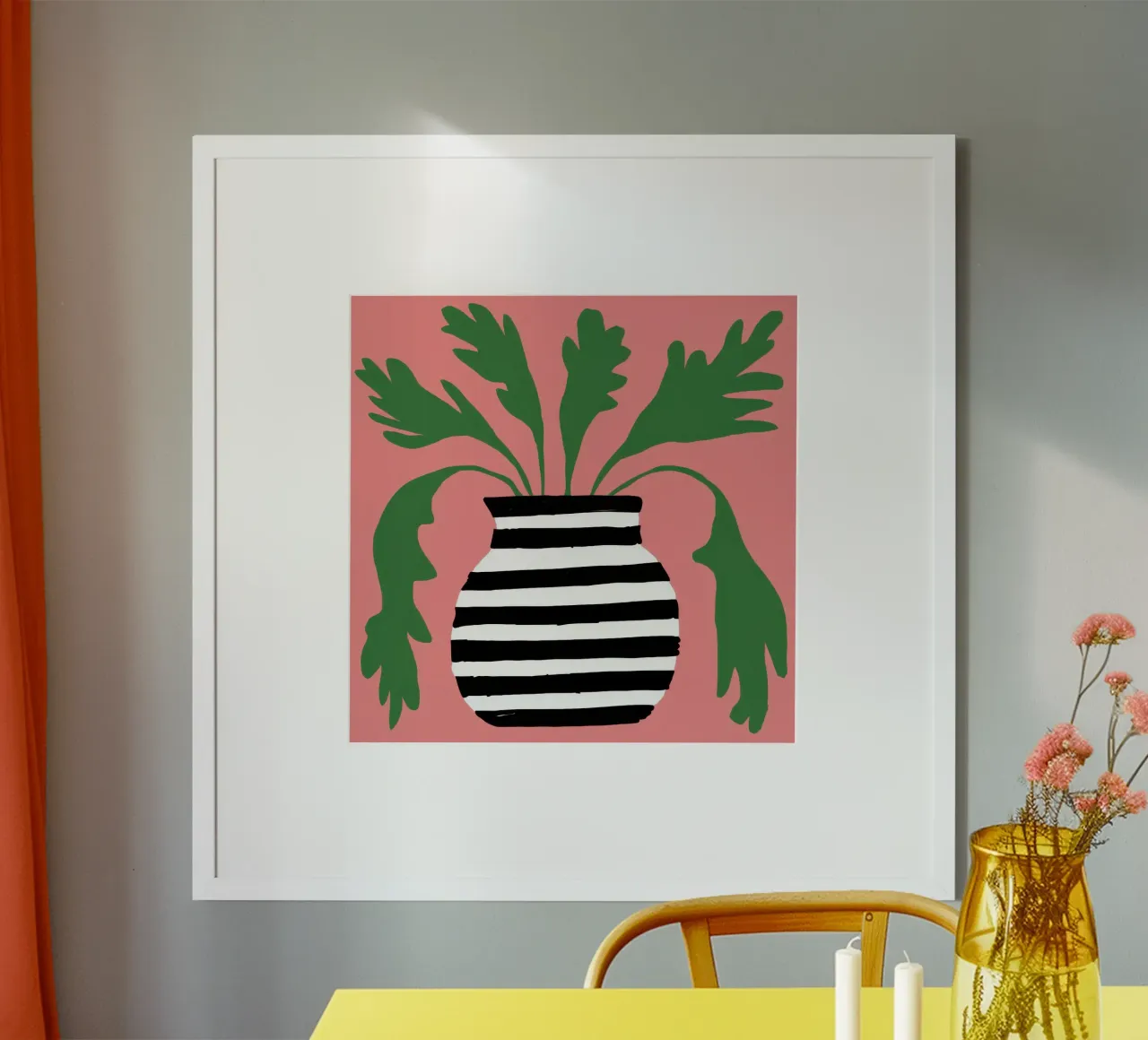 Graphic Leaf Statement poster by Prism Ritual