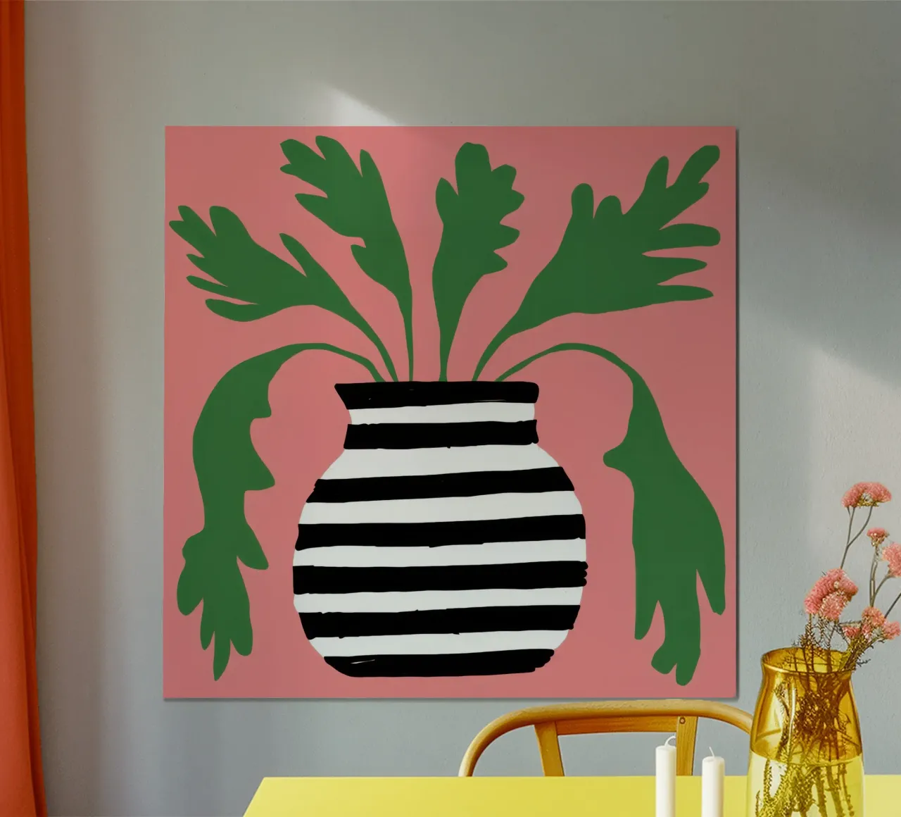 Graphic Leaf Statement poster by Prism Ritual