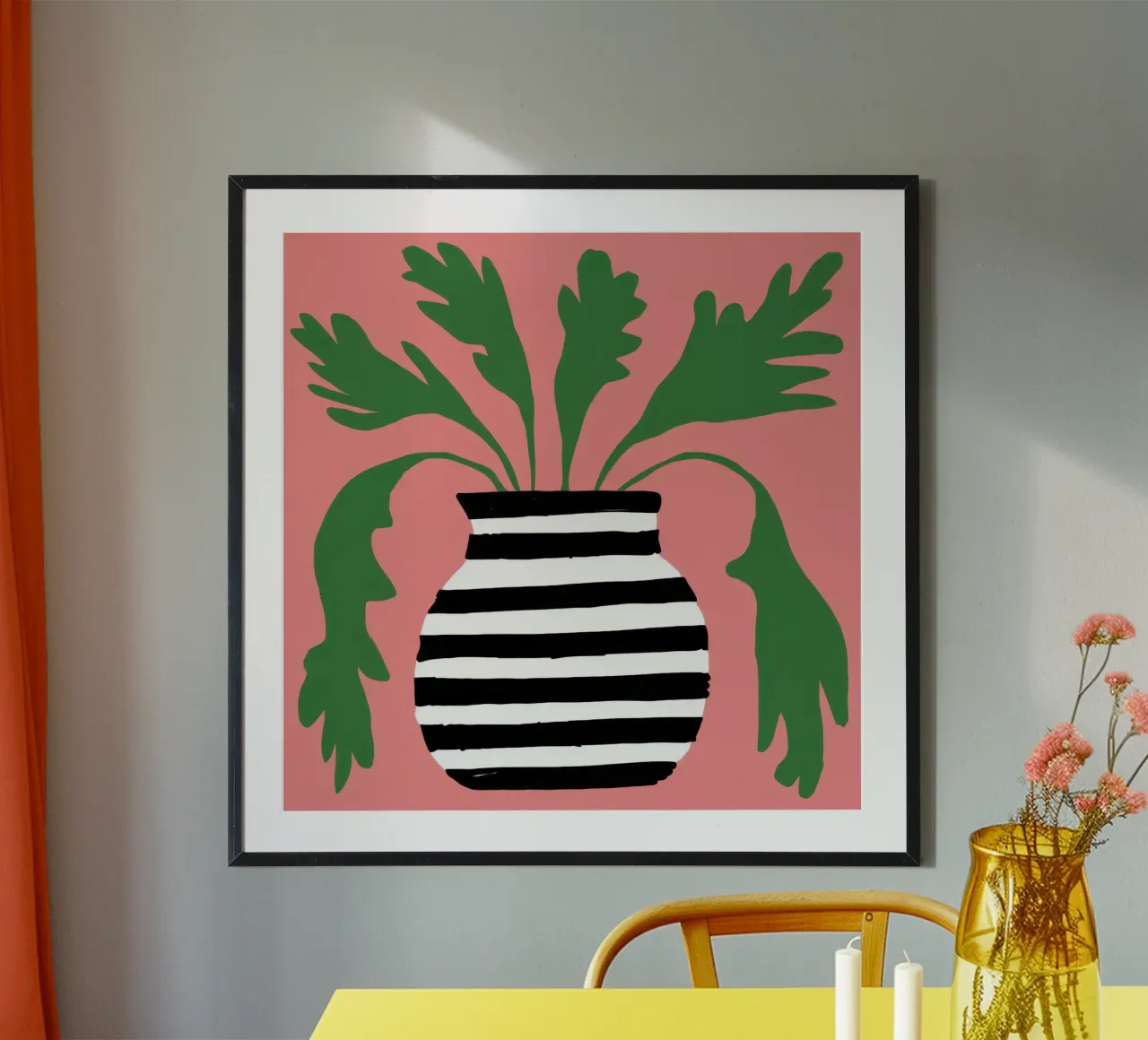 Graphic Leaf Statement poster by Prism Ritual