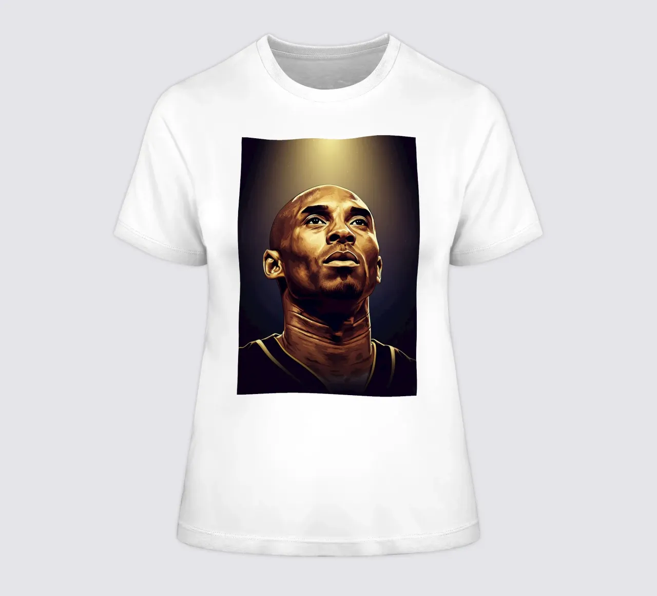 Kobe Bryant portrait (11) t-shirt da donna da Lembayung art
