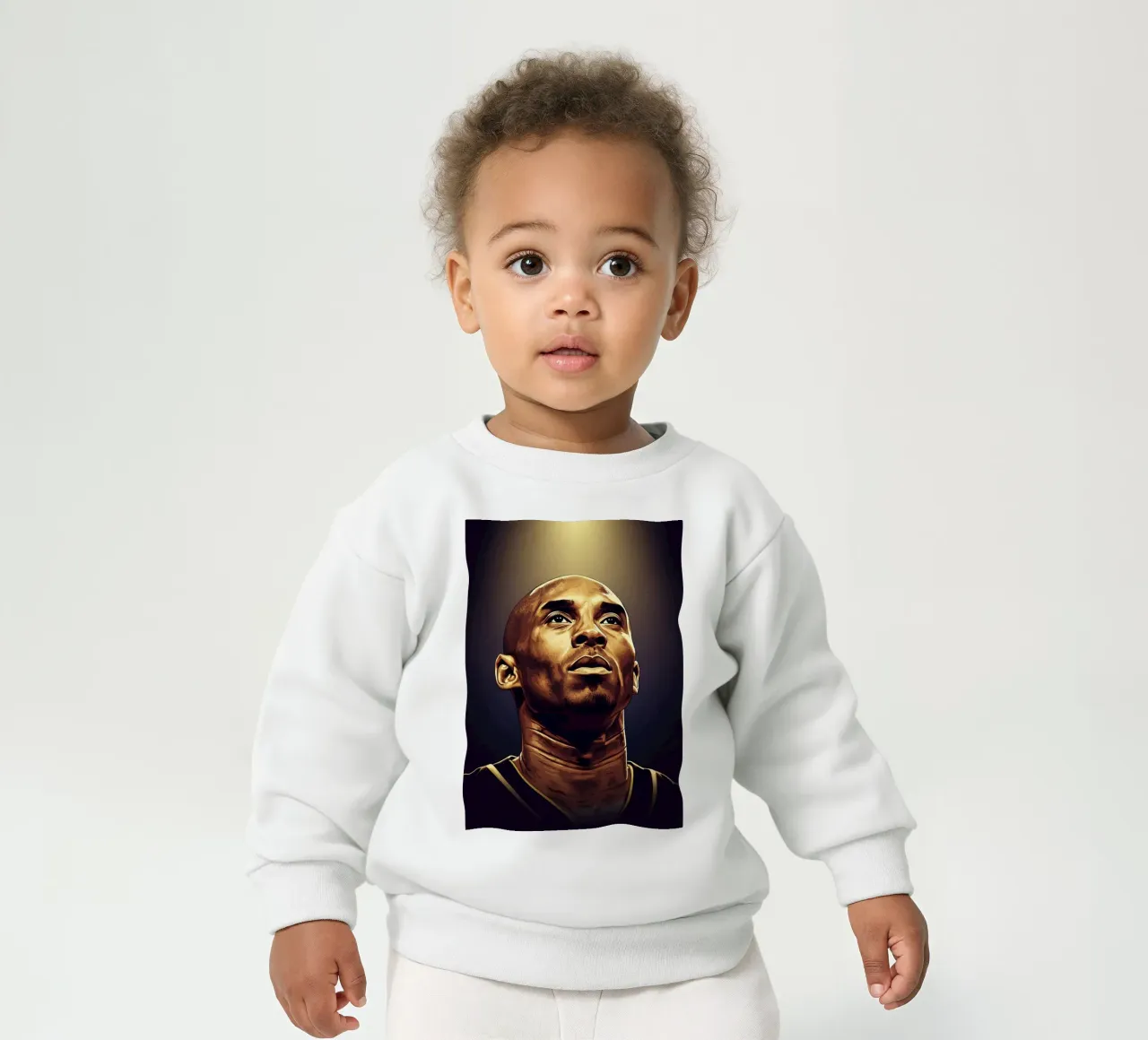Kobe Bryant portrait (11) felpa neonato da Lembayung art