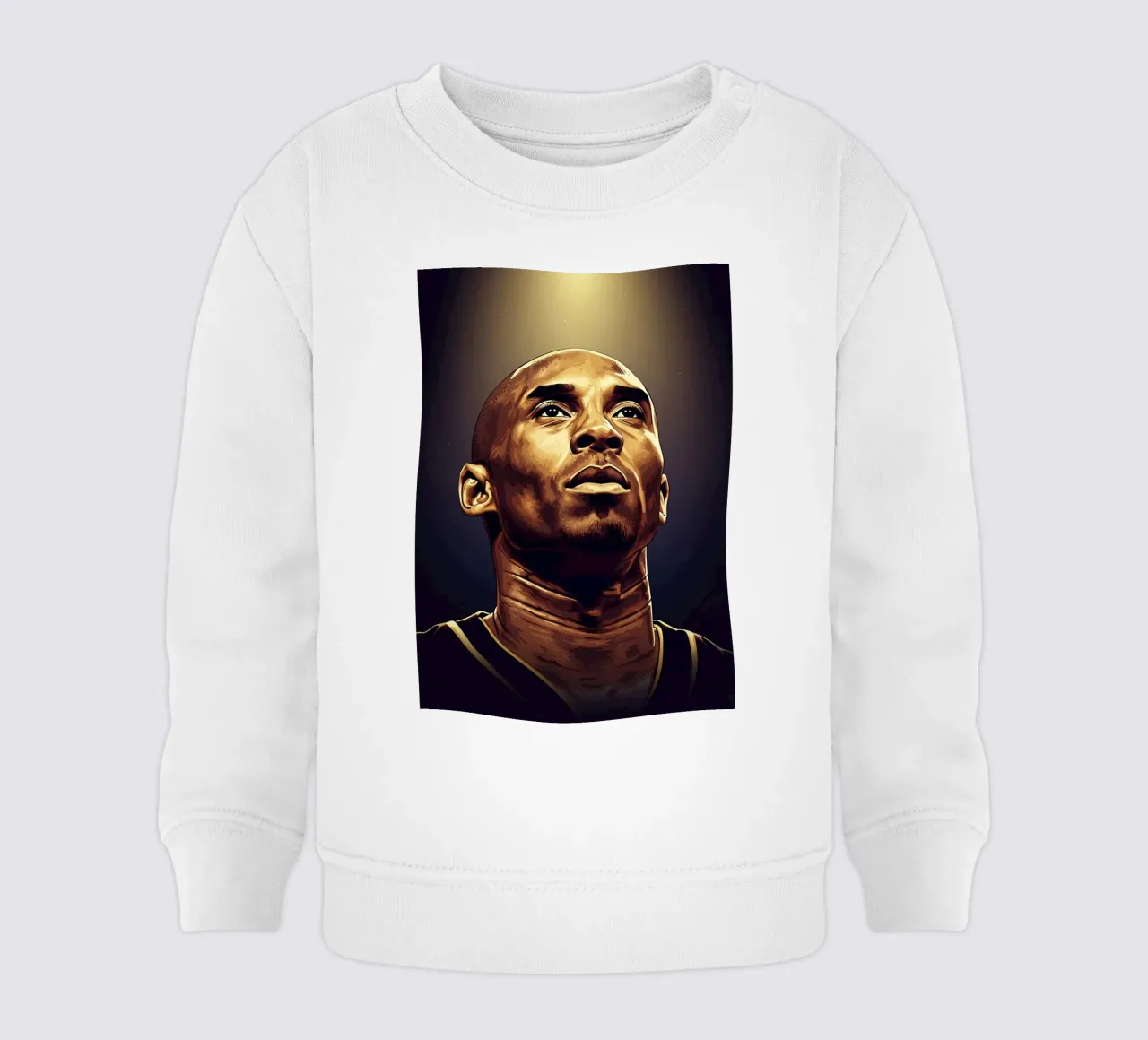 Kobe Bryant portrait (11) felpa neonato da Lembayung art