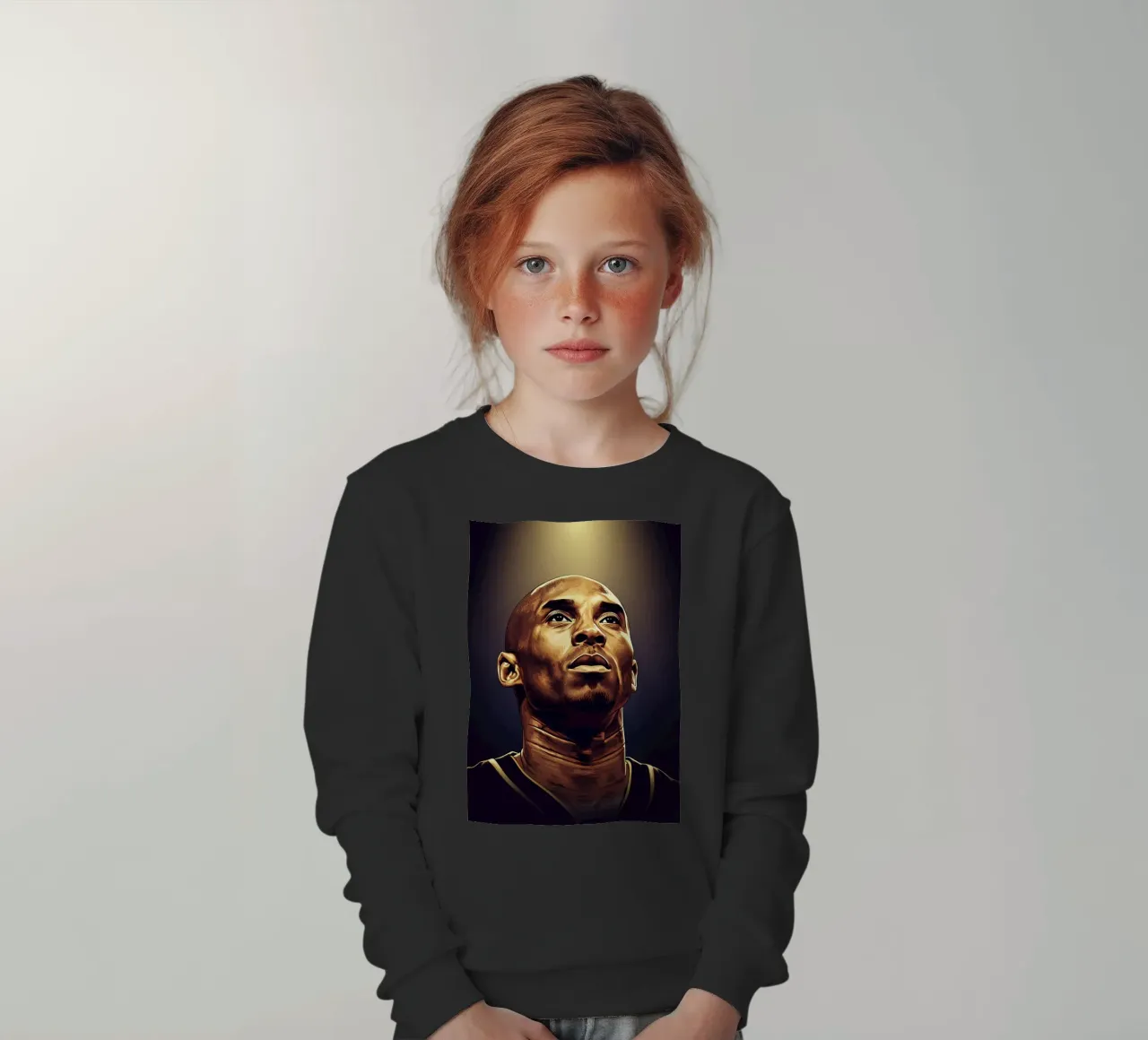 Kobe Bryant portrait (11) felpa bambino da Lembayung art