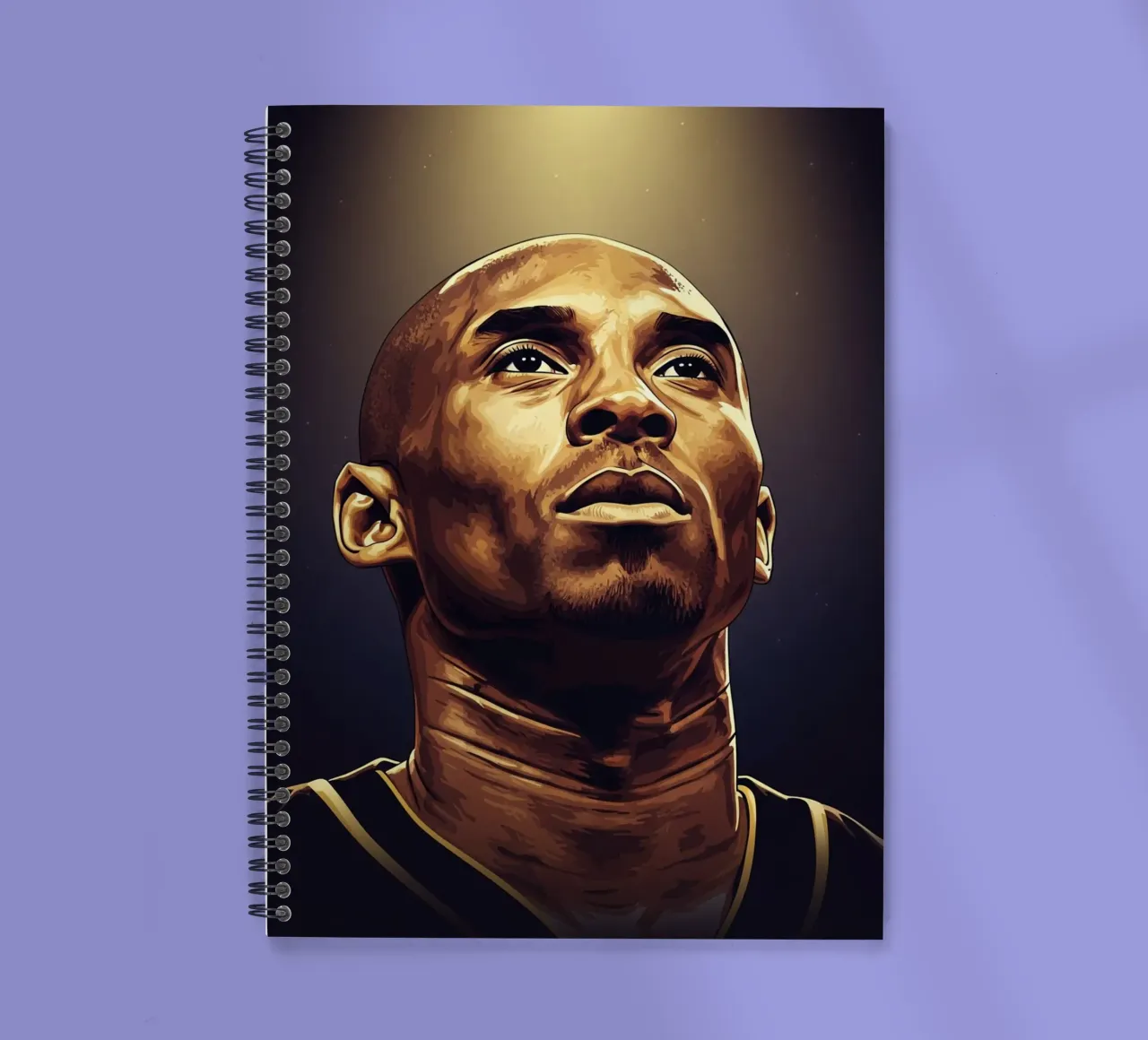 Kobe Bryant portrait (11) diario ad anelli da Lembayung art