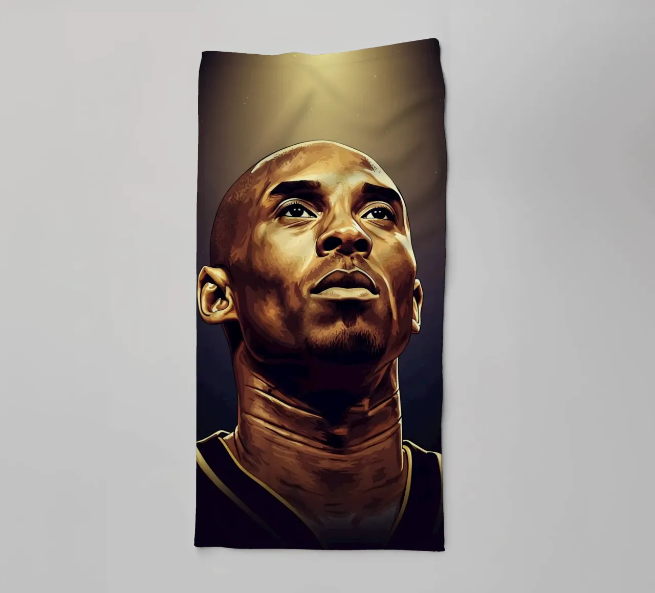 Kobe Bryant portrait (11) asciugamano da bagno da Lembayung art