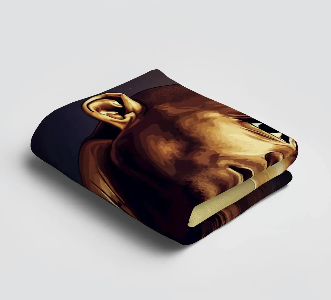 Kobe Bryant portrait (11) asciugamano da bagno da Lembayung art