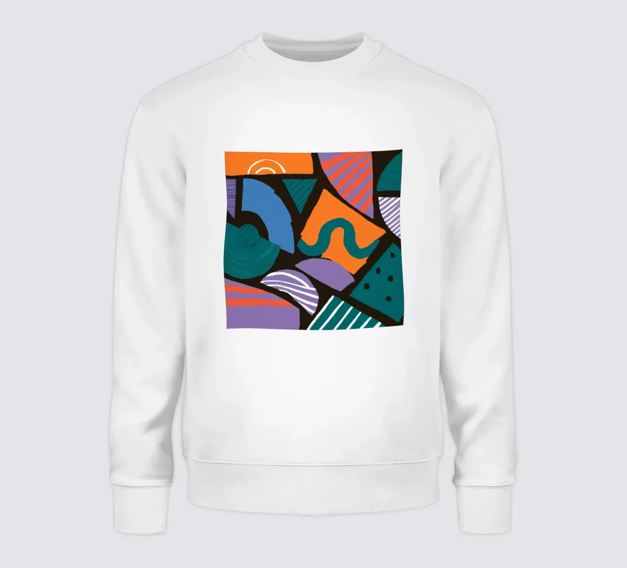 Geometrische Form Mosaik Sweatshirt von Frosh Pallete