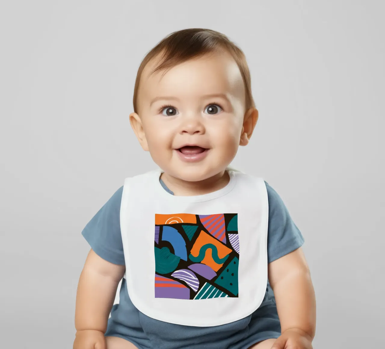 Mosaico di forme geometriche bavaglino da Frosh Pallete