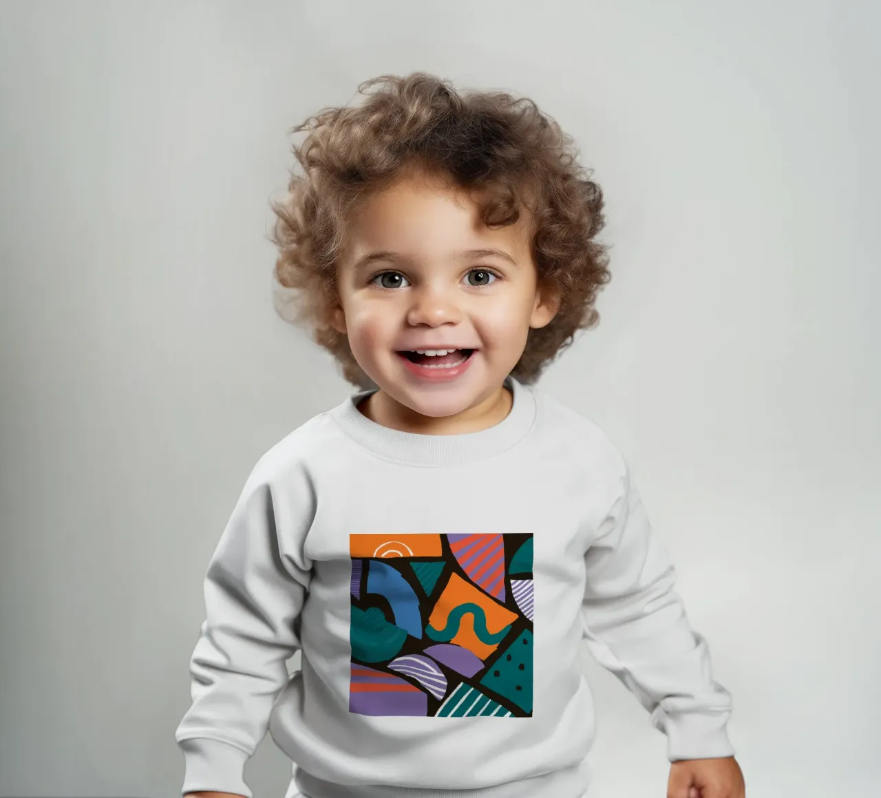 Mosaico di forme geometriche felpa neonato da Frosh Pallete