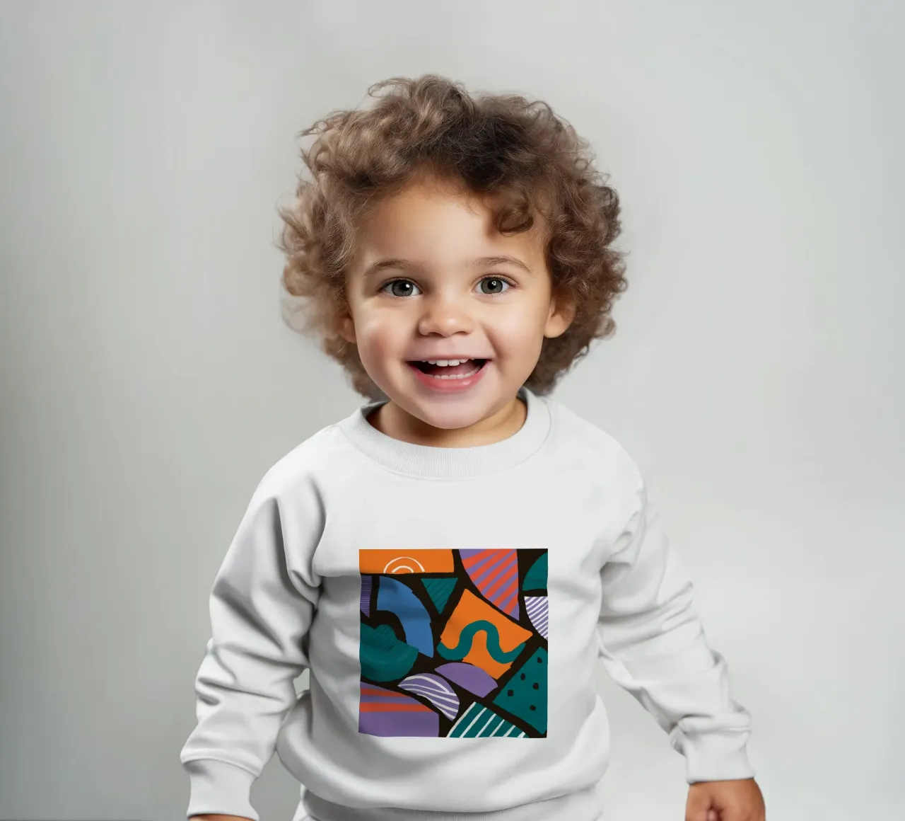 Mosaico di forme geometriche felpa neonato da Frosh Pallete