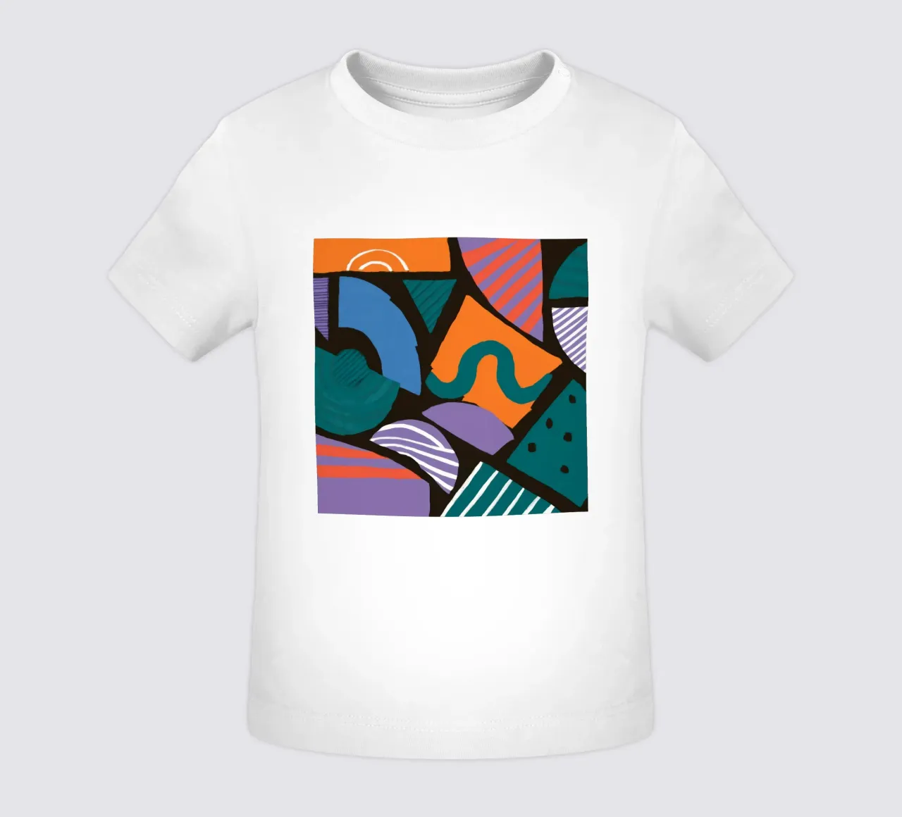 Mosaico di forme geometriche maglietta neonato da Frosh Pallete