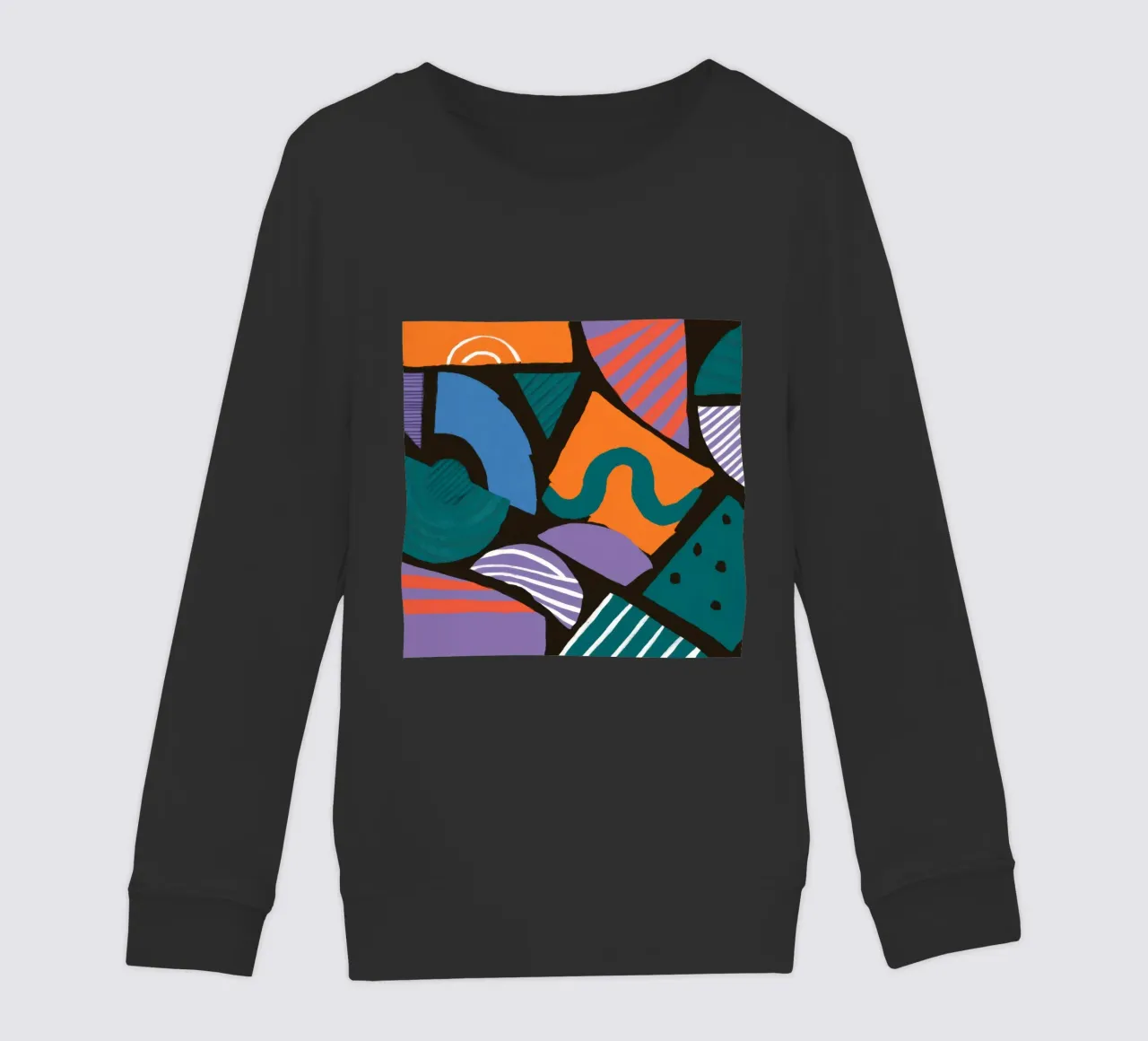 Mosaico di forme geometriche felpa bambino da Frosh Pallete