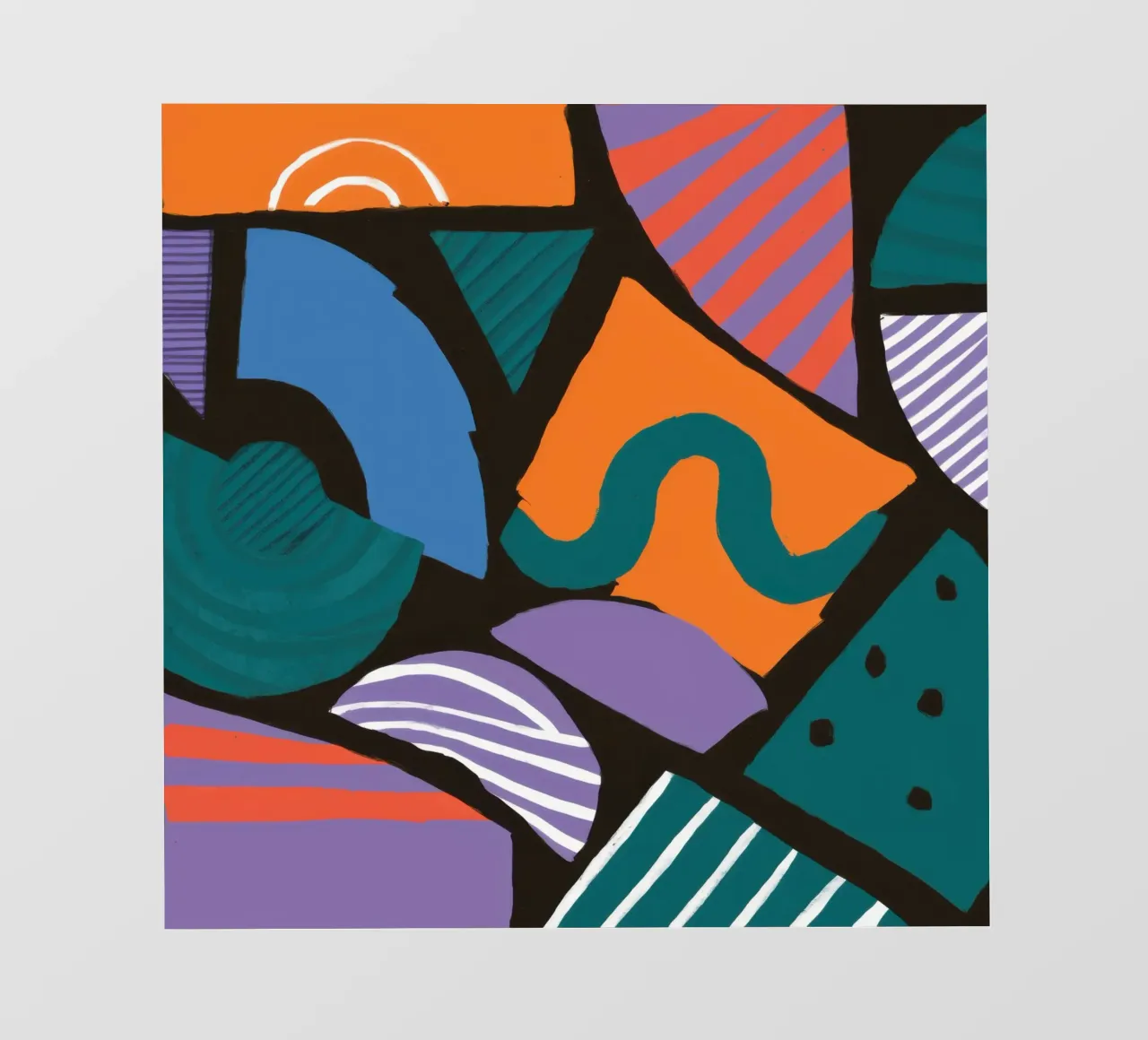 Mosaico di forme geometriche pellicola backlit da Frosh Pallete