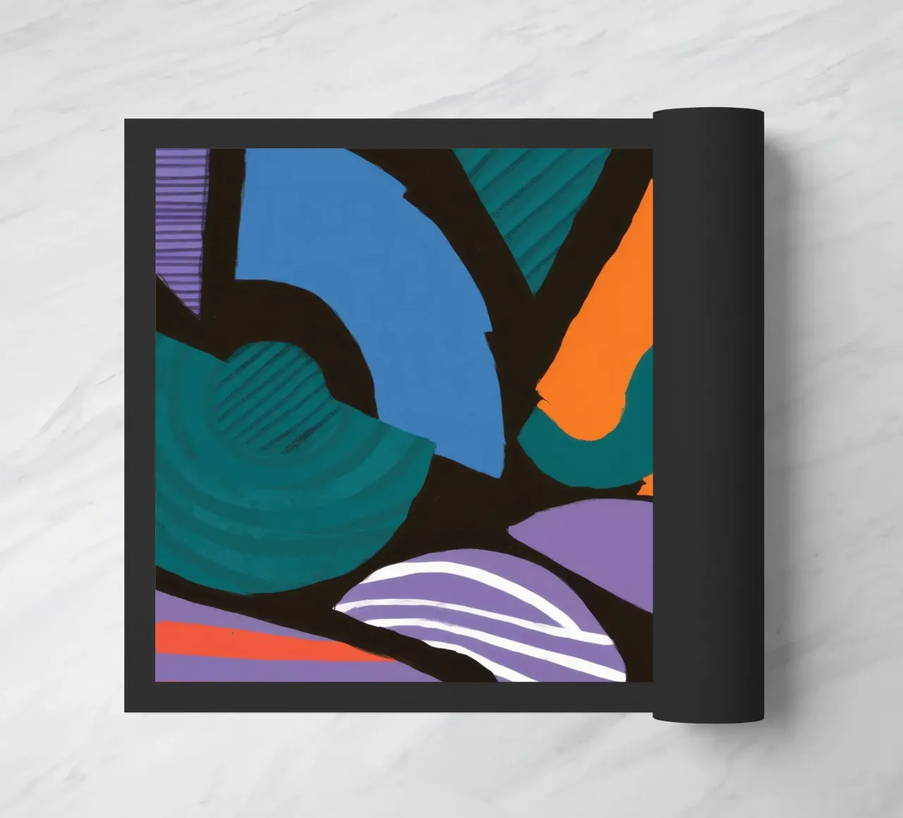 Mosaico di forme geometriche zerbino da Frosh Pallete