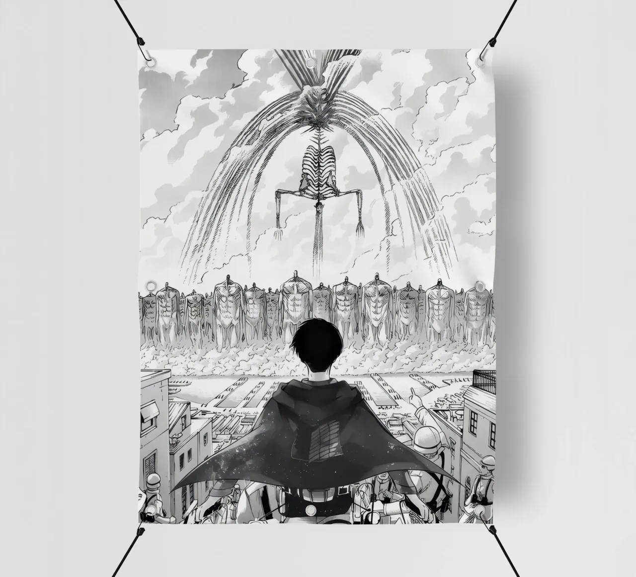 Levi in attesa del Titano Fondatore telo in pvc da Peacelove