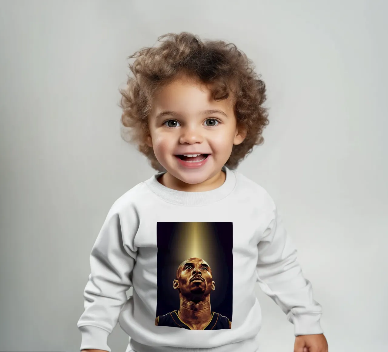 Kobe Bryant portrait (12) felpa neonato da Lembayung art
