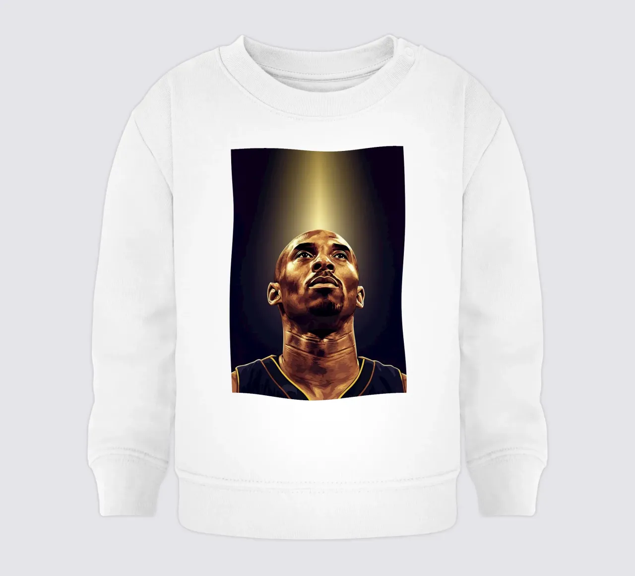Kobe Bryant portrait (12) felpa neonato da Lembayung art