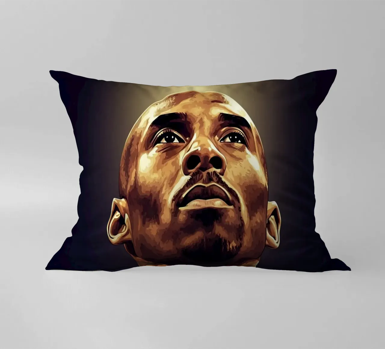 Kobe Bryant portrait (12) cuscino da Lembayung art