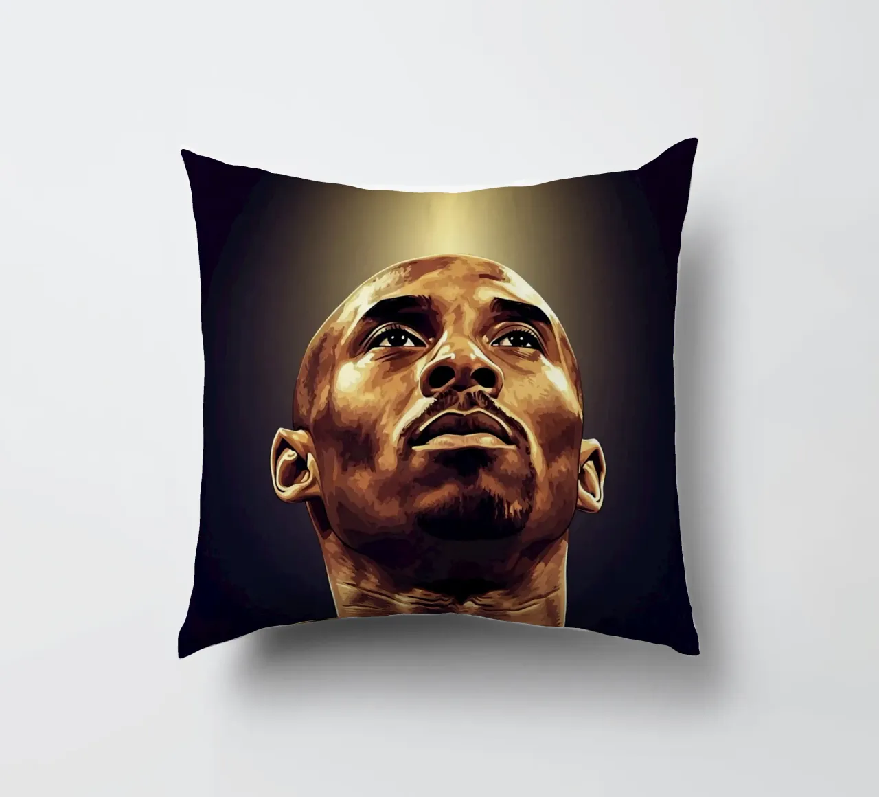 Kobe Bryant portrait (12) cuscino da Lembayung art