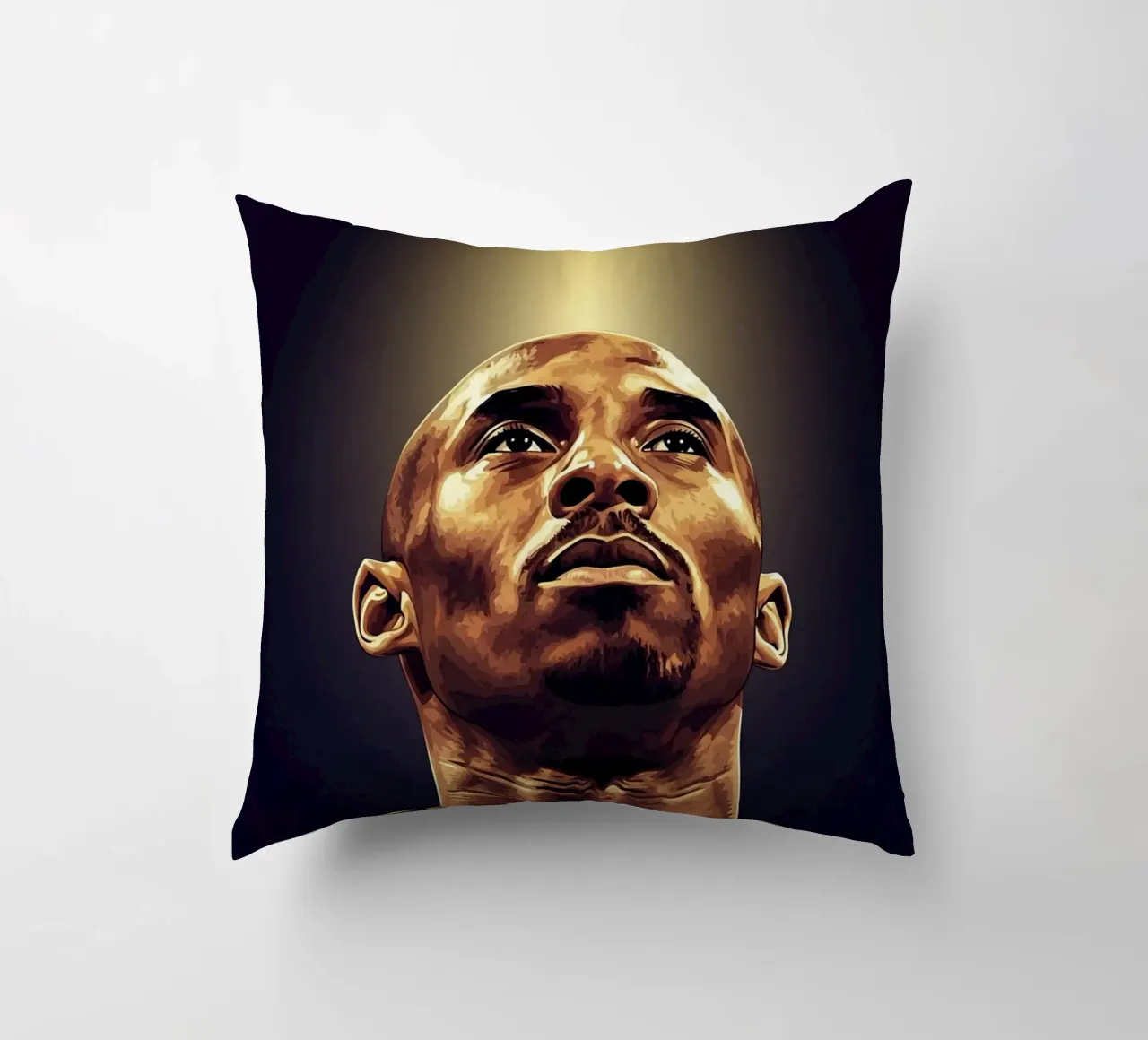 Kobe Bryant portrait (12) cuscino da Lembayung art