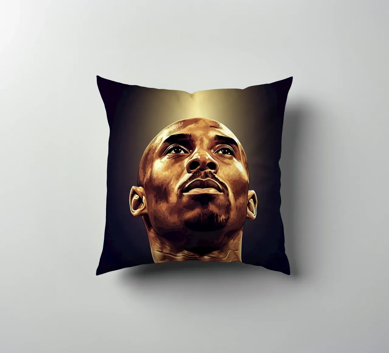 Kobe Bryant portrait (12) cuscino da Lembayung art
