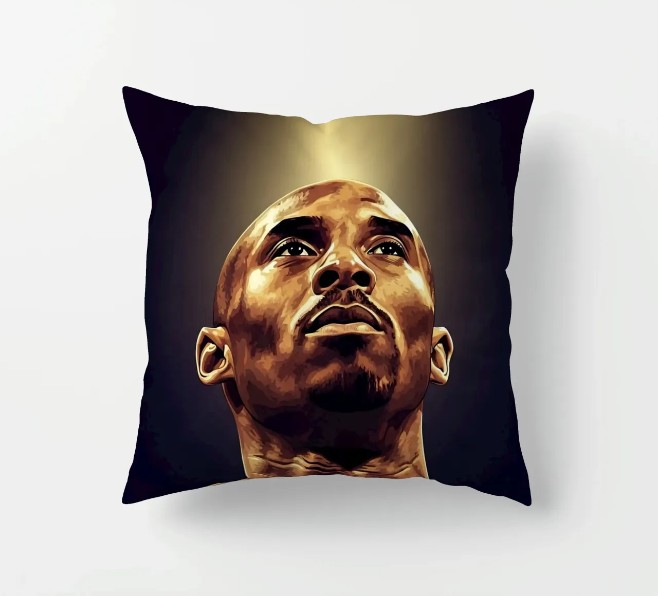 Kobe Bryant portrait (12) cuscino da Lembayung art