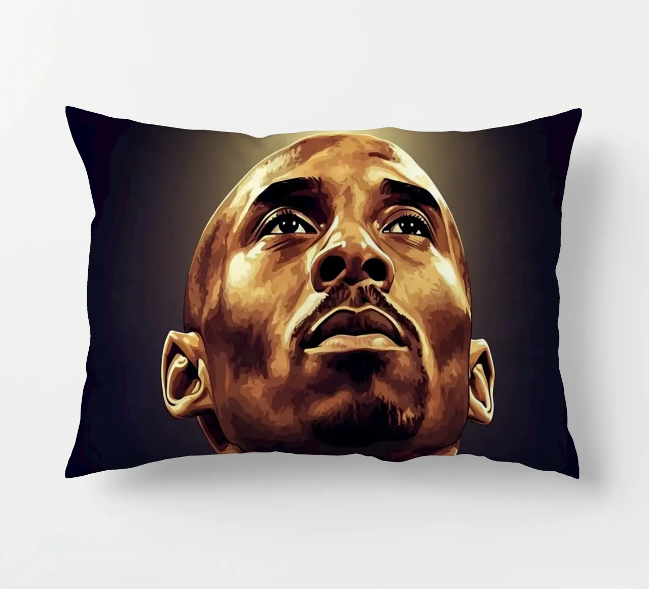 Kobe Bryant portrait (12) cuscino da Lembayung art