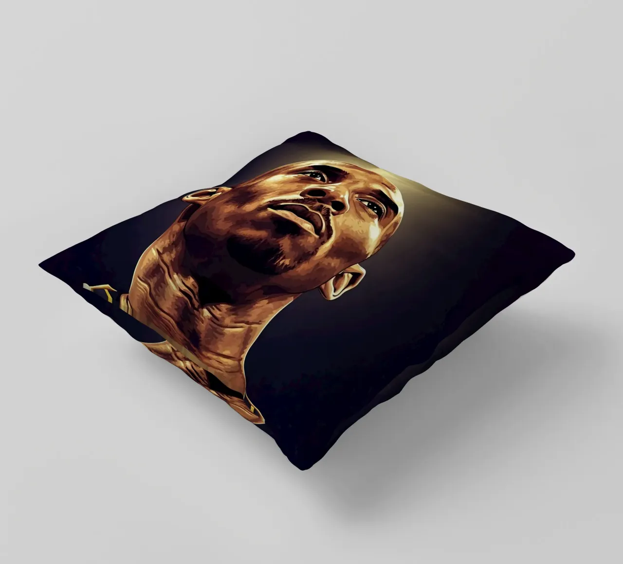 Kobe Bryant portrait (12) cuscino da Lembayung art