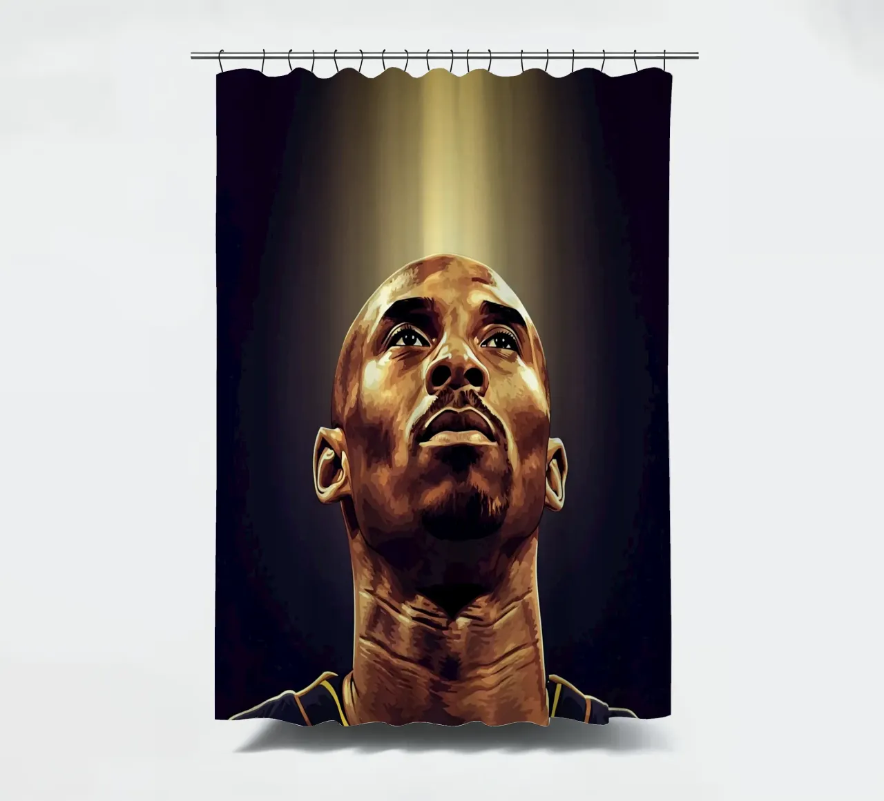 Kobe Bryant portrait (12) tenda da doccia da Lembayung art