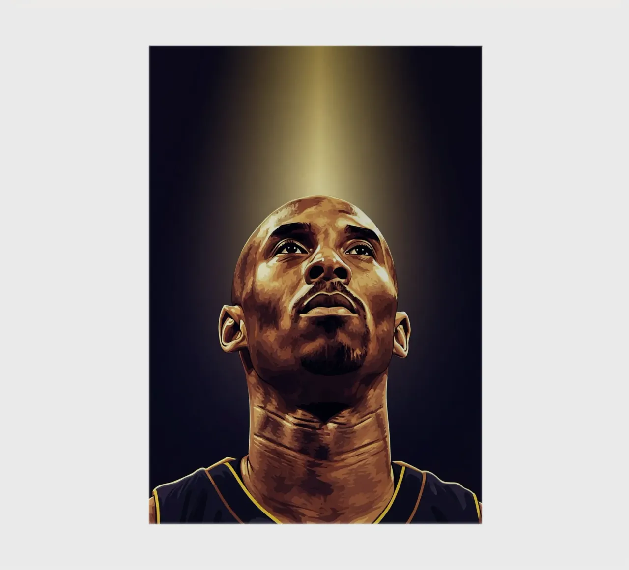 Kobe Bryant portrait (12) notebook by Lembayung art